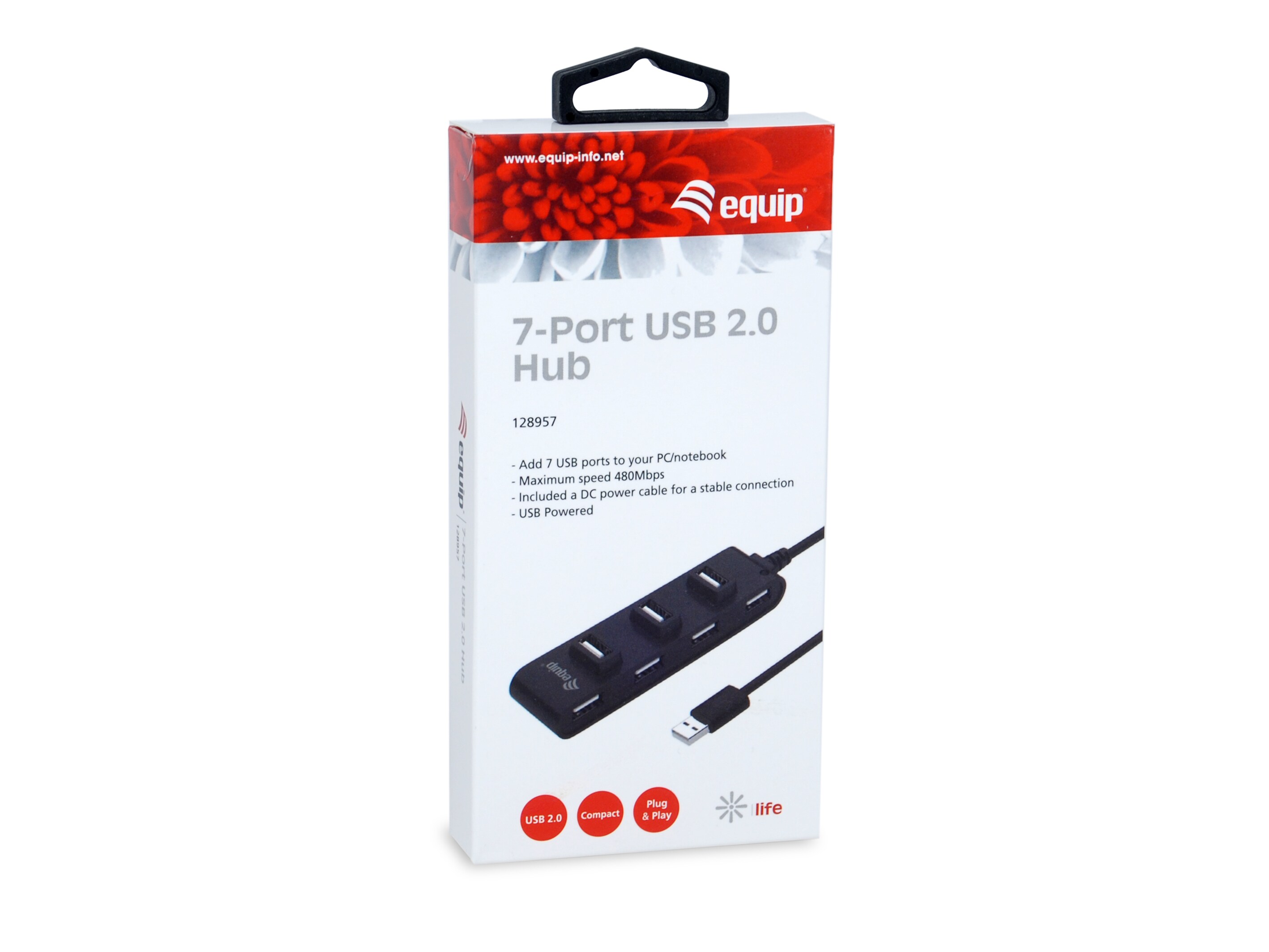 EQUIP 128957 7 Port USB 2.0 Hub