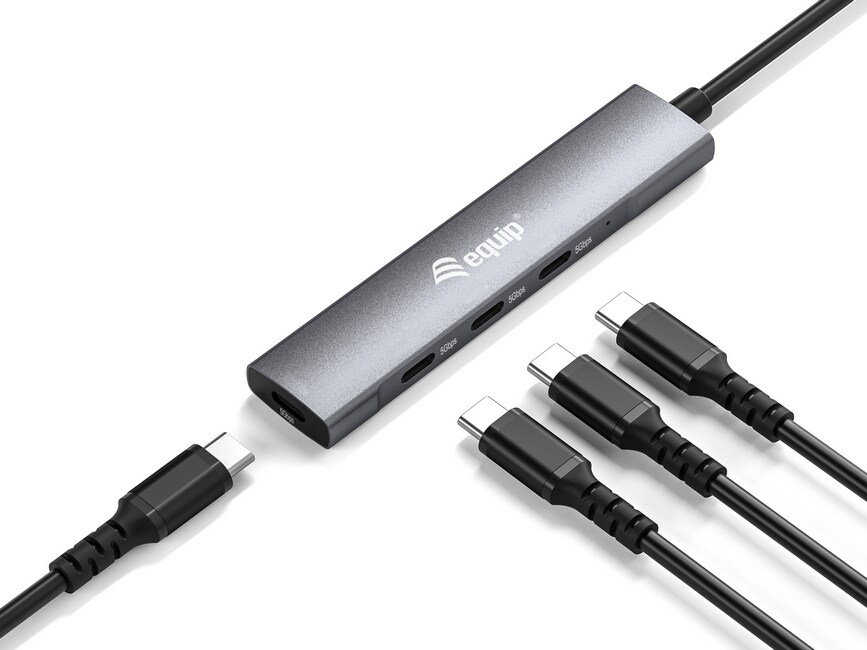 EQUIP 128963 USB-C-zu-4-Port-USB-3.2 Gen 1-Hubs