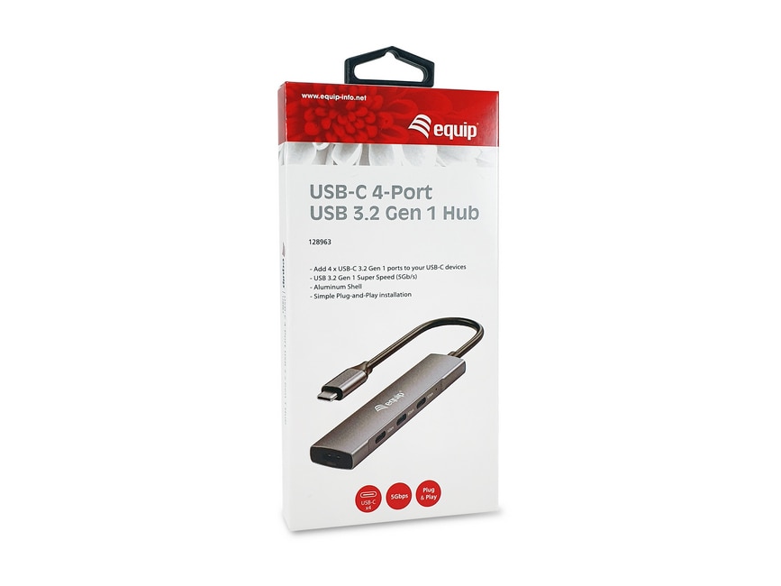 EQUIP 128963 USB-C-zu-4-Port-USB-3.2 Gen 1-Hubs