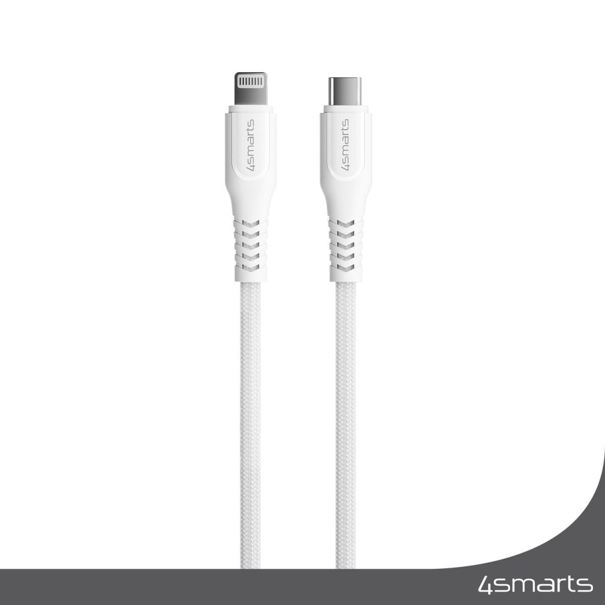 4smarts USB-C auf Lightning Kabel RapidCord PD 30W 1,5m - weiß