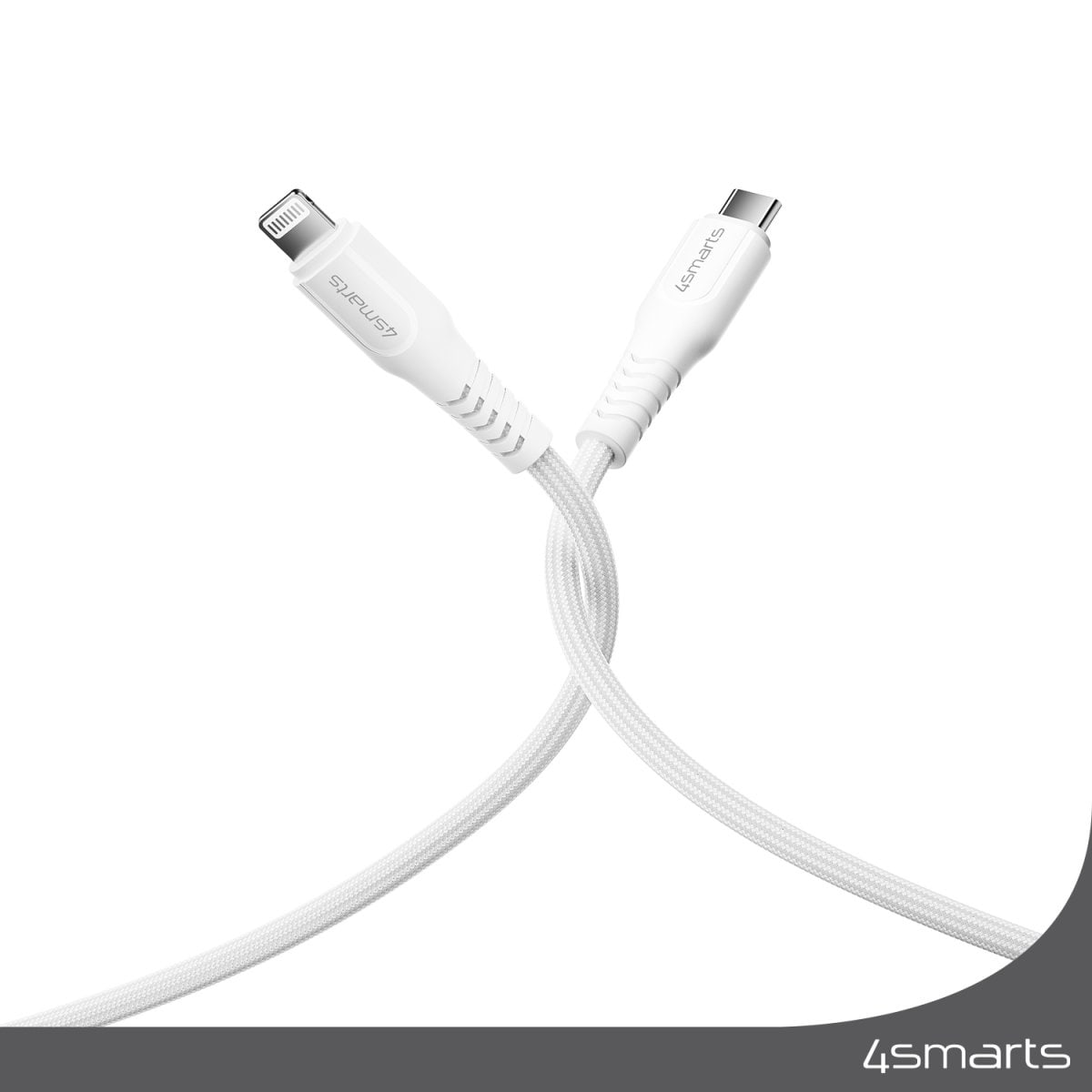 4smarts USB-C auf Lightning Kabel RapidCord PD 30W 1,5m - weiß