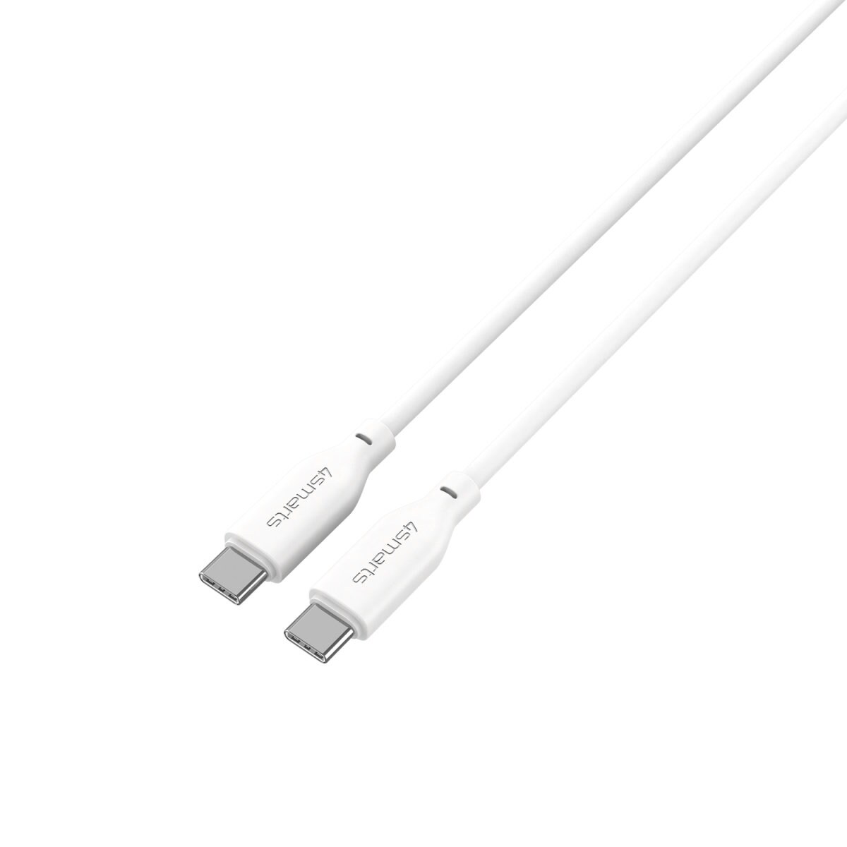 4Smarts USB-C / USB-C Silikon-Kabel High Flex 60W 1,5m - weiß