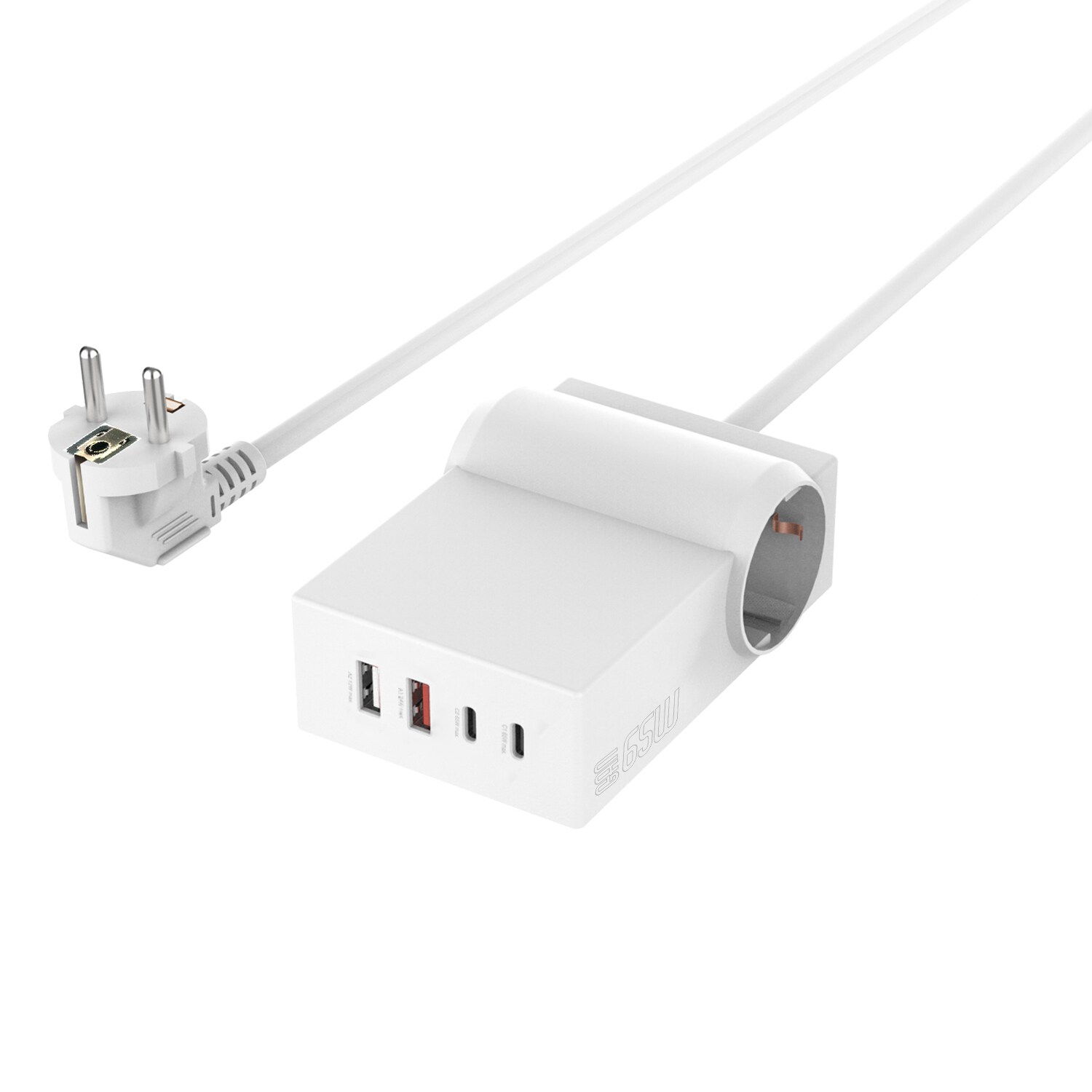 4Smarts 6 in 1 USB-C/A Steckdosenleiste Desk GaN 65W