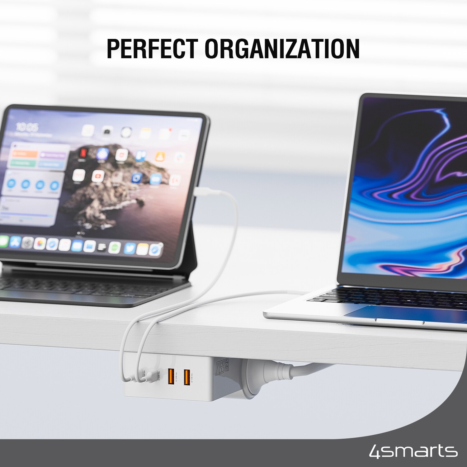 4Smarts 6 in 1 USB-C/A Steckdosenleiste Desk GaN 65W