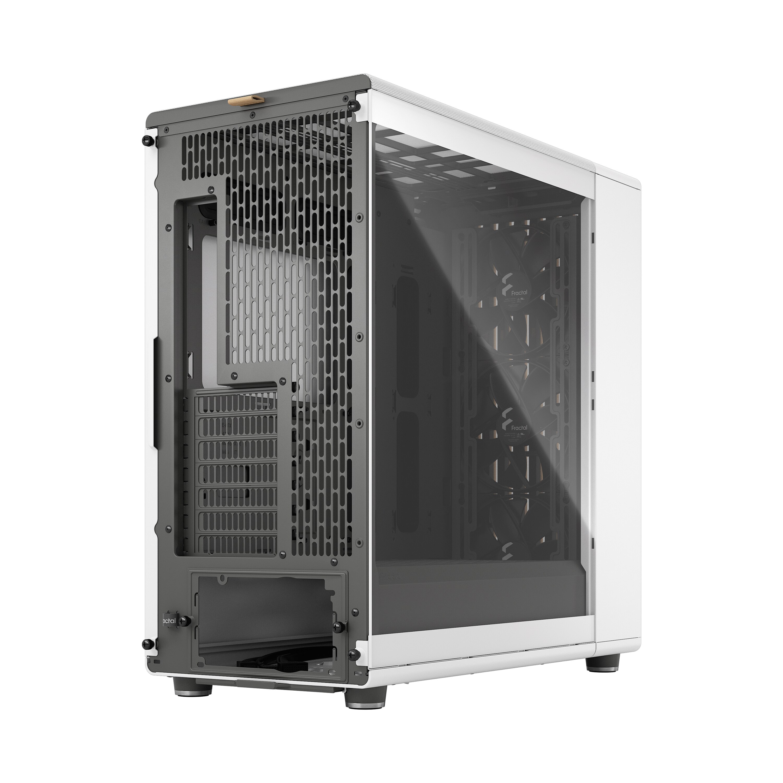 Fractal Design North XL Chalk White Gaming Gehäuse TG Clear Seitenfenster