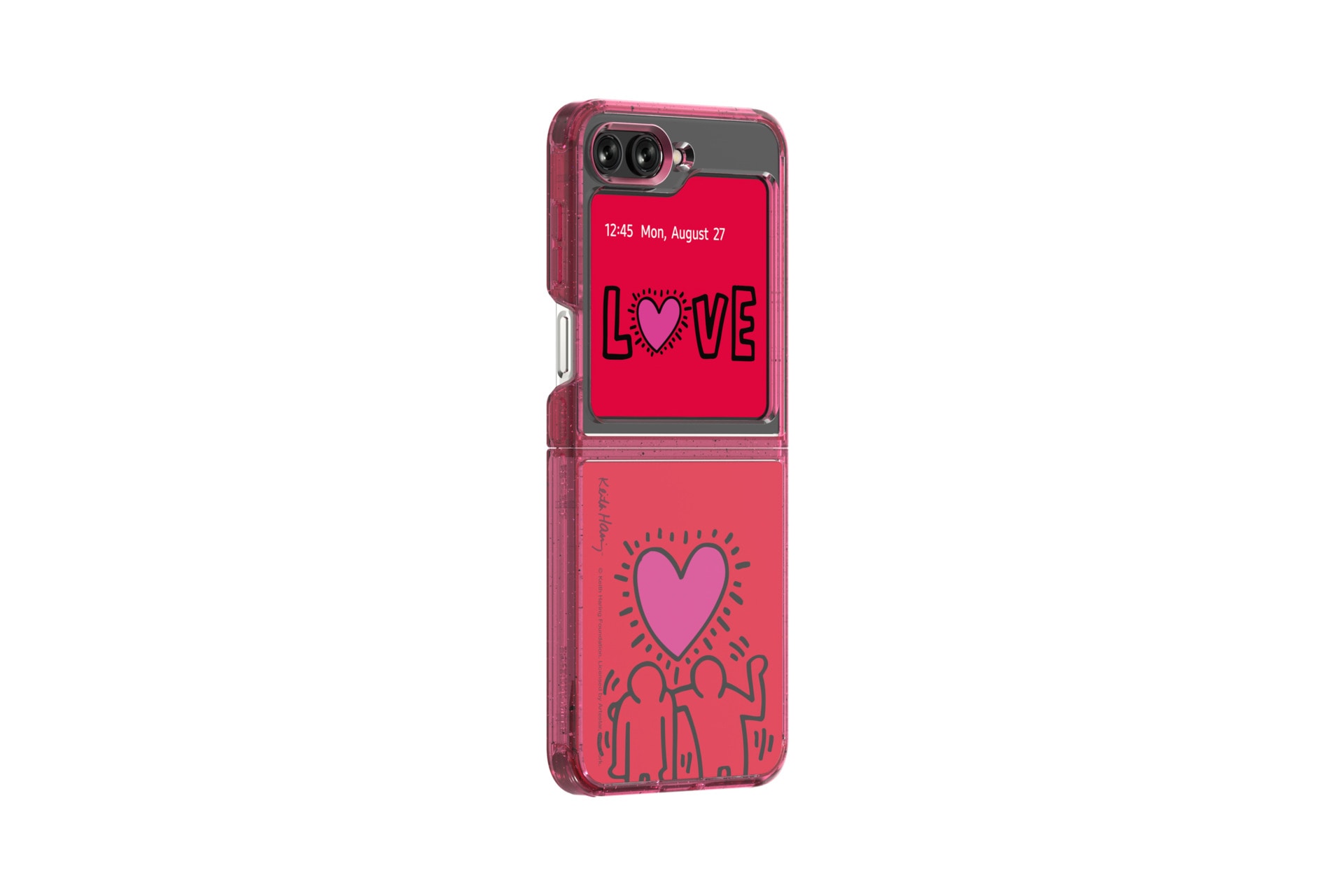 Slash B Slash KEITH HARING Eco-Friends Case für Flip5, DARK RED