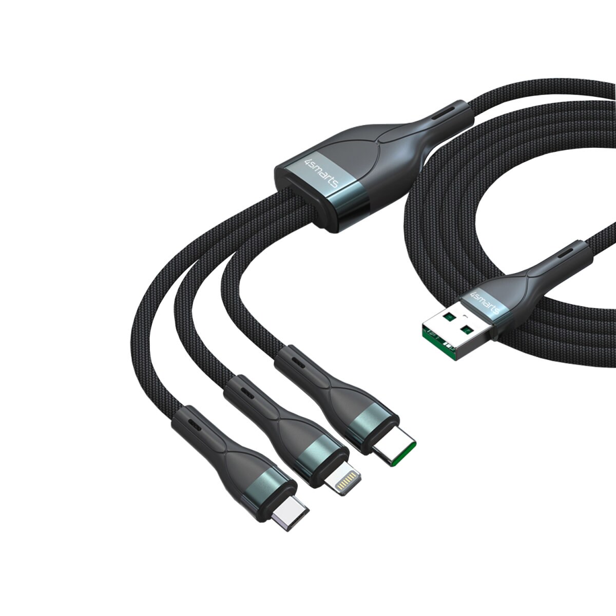 4smarts USB-A PremiumCord Multi 18W 1,5m - schwarz