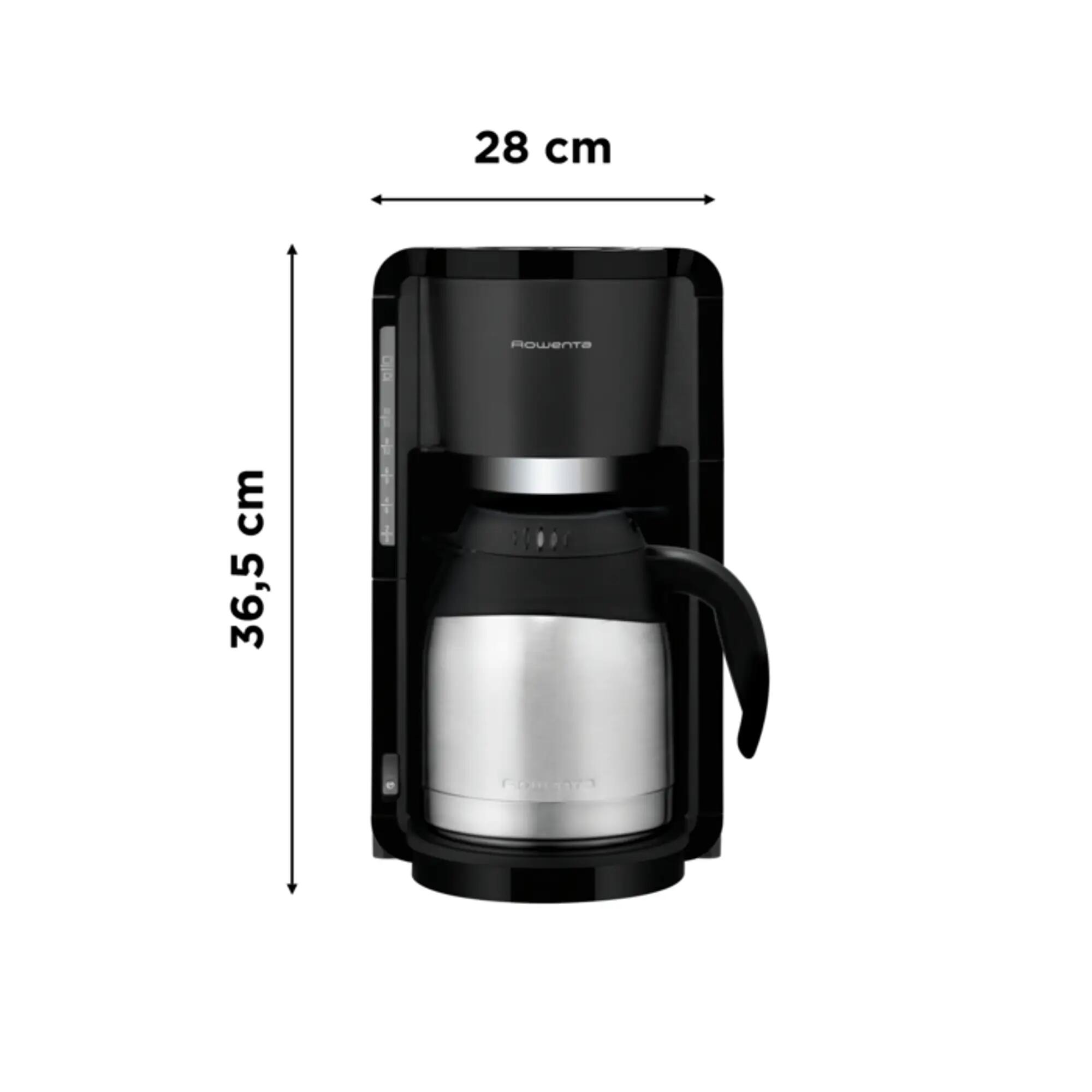 Rowenta CT 3818 Edelstahl Thermo Kaffeemaschine Schwarz/Edelstahl