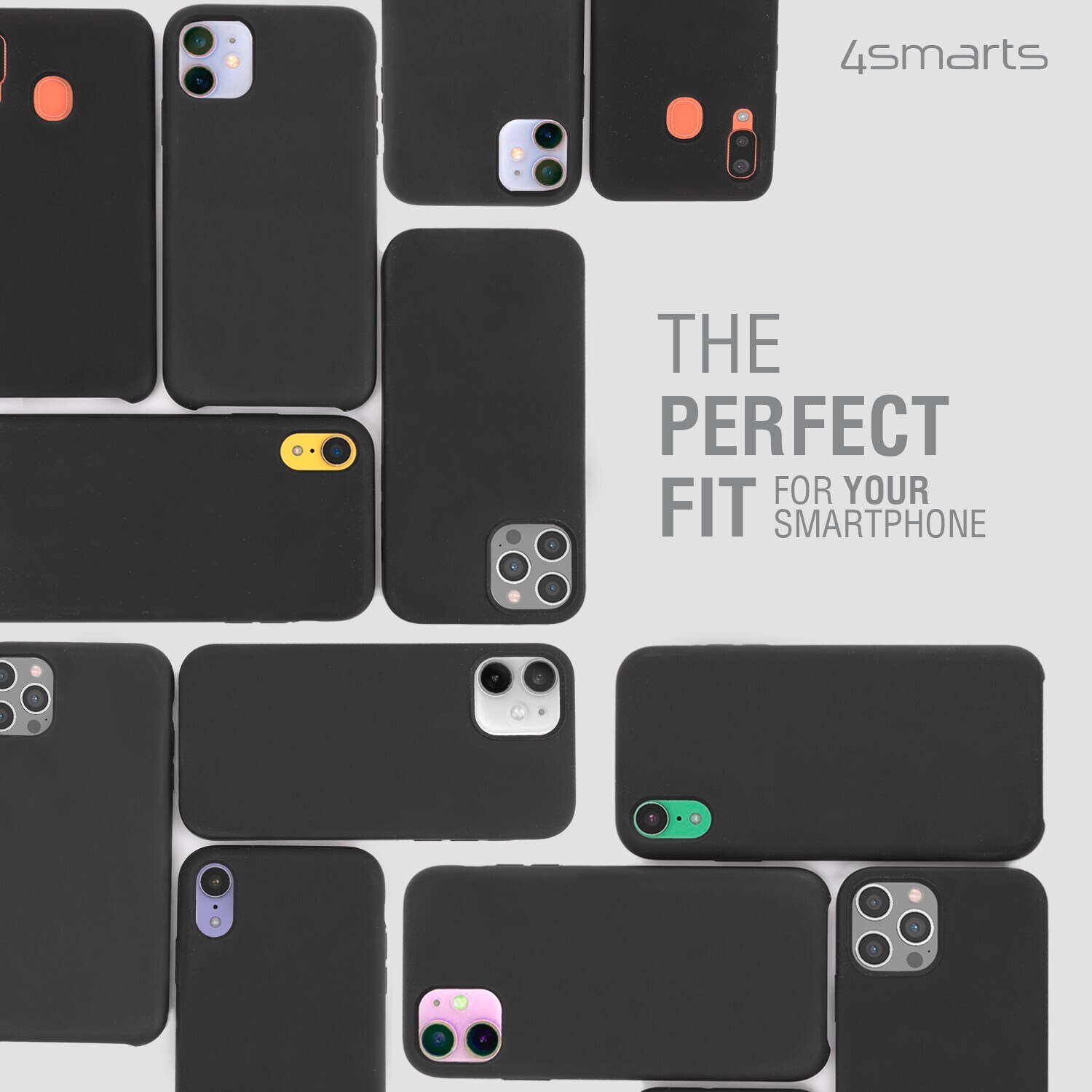 4smarts Silicone Case Cupertino f. Samsung Galaxy A34 schwarz