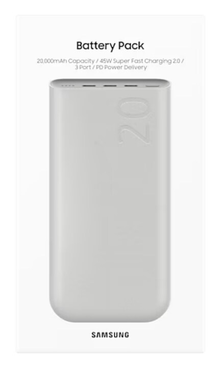 Samsung Powerbank 20.000 mAh 45 Watt, Beige