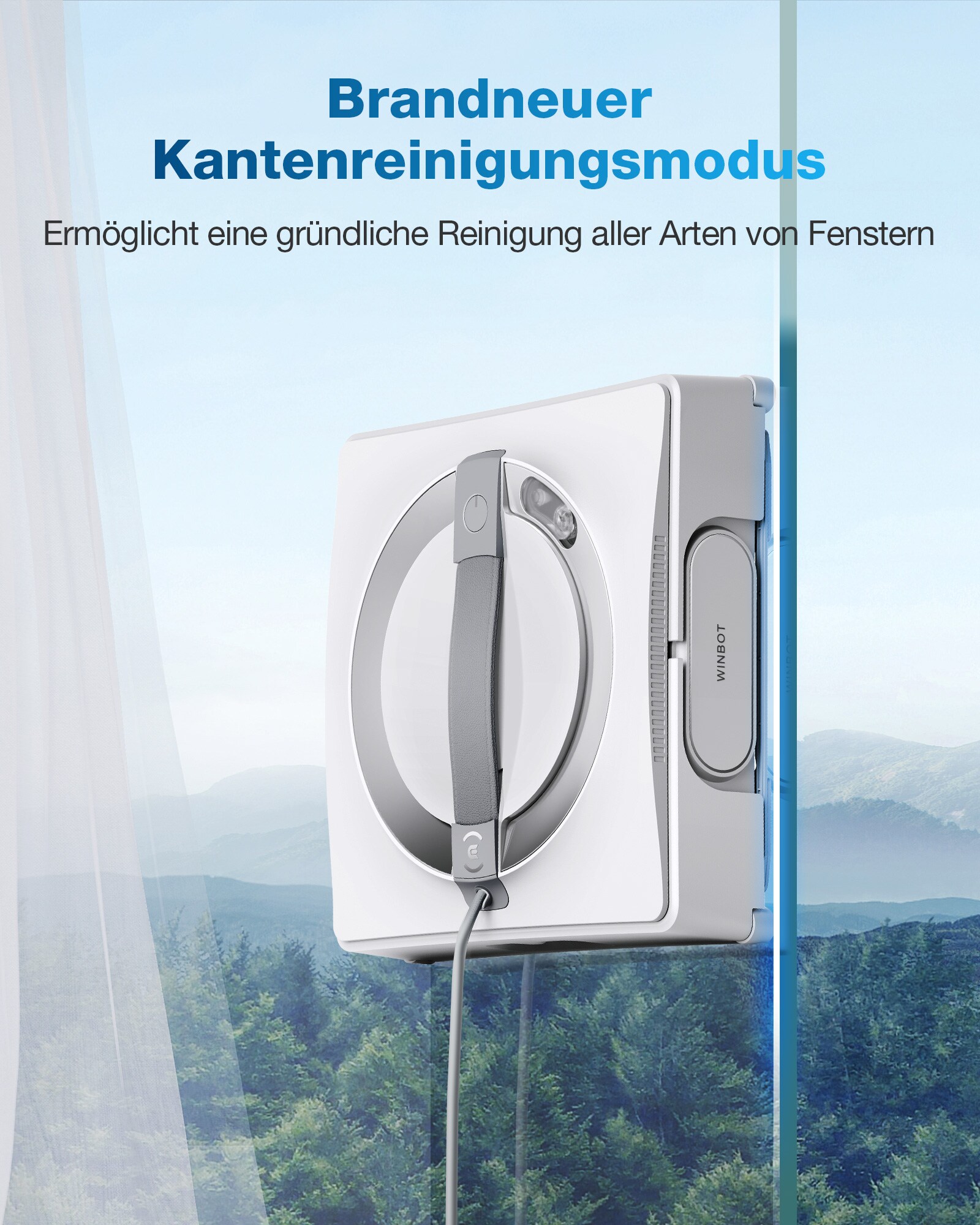 ECOVACS WINBOT W2 OMNI Fensterreinigungsroboter mit Basisstation