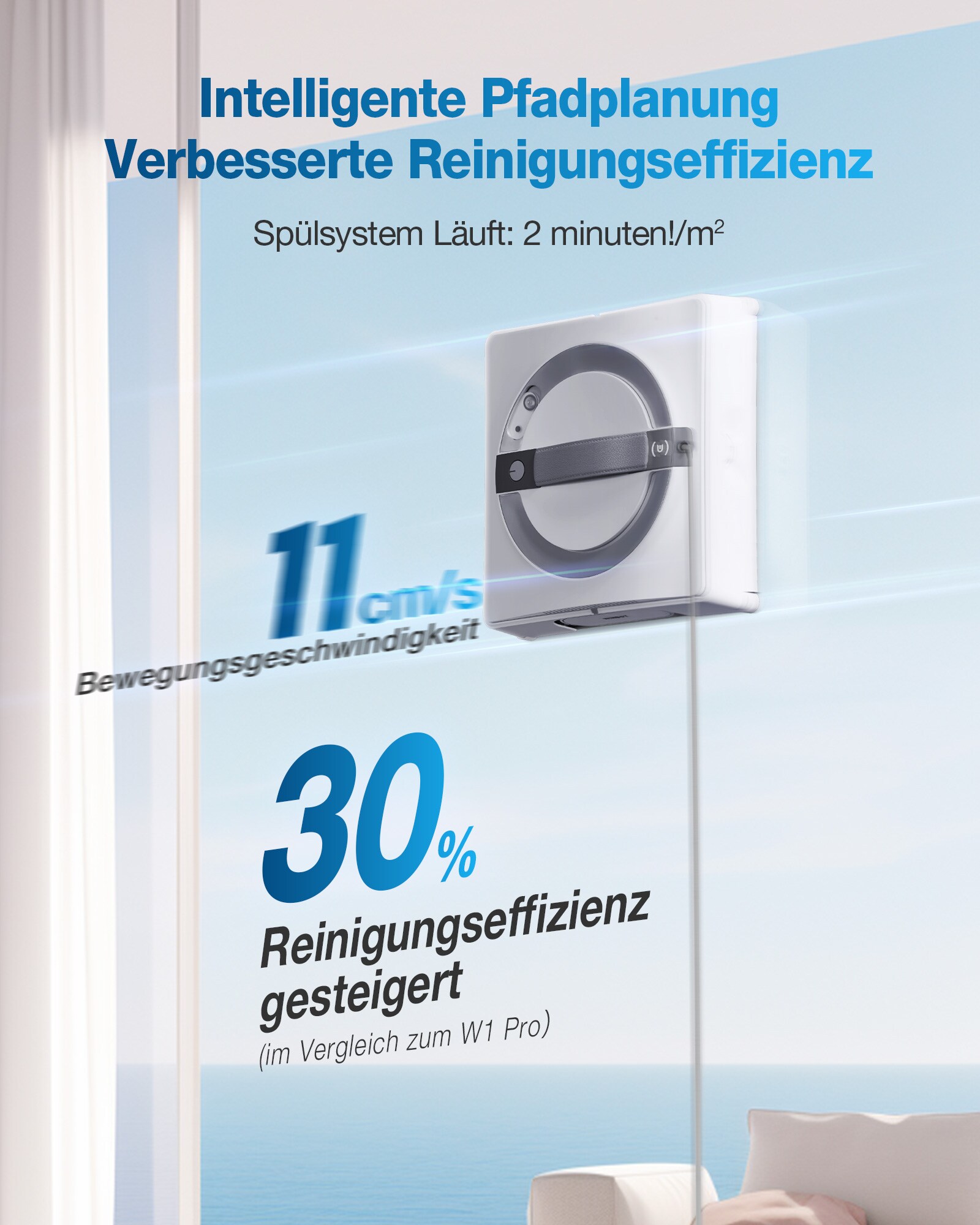 ECOVACS WINBOT W2 OMNI Fensterreinigungsroboter mit Basisstation