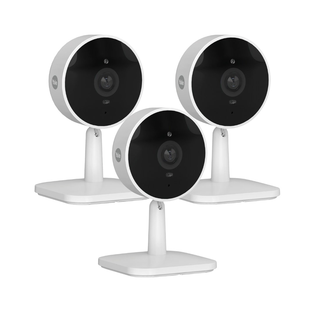 Yale Smart Indoor Camera - Intelligente WLAN Innen-Überwachungskamera • 3er Pack