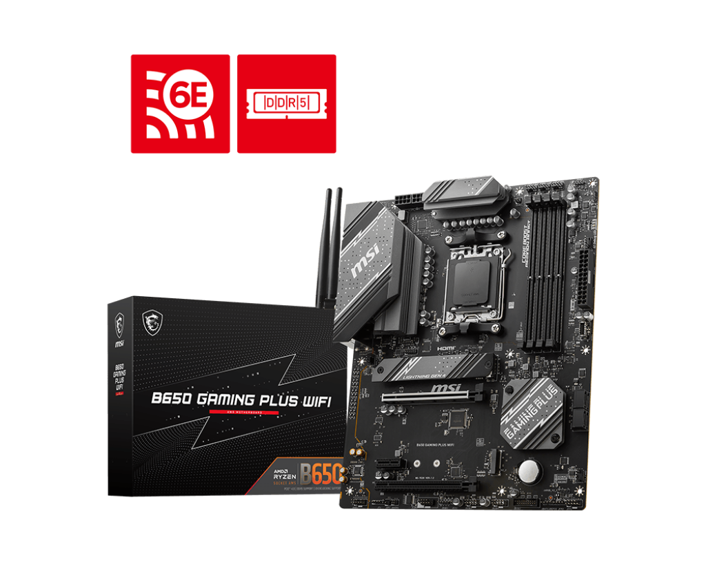 MSI B650 GAMING PLUS WIFI Mainboard Sockel AM5 ATX