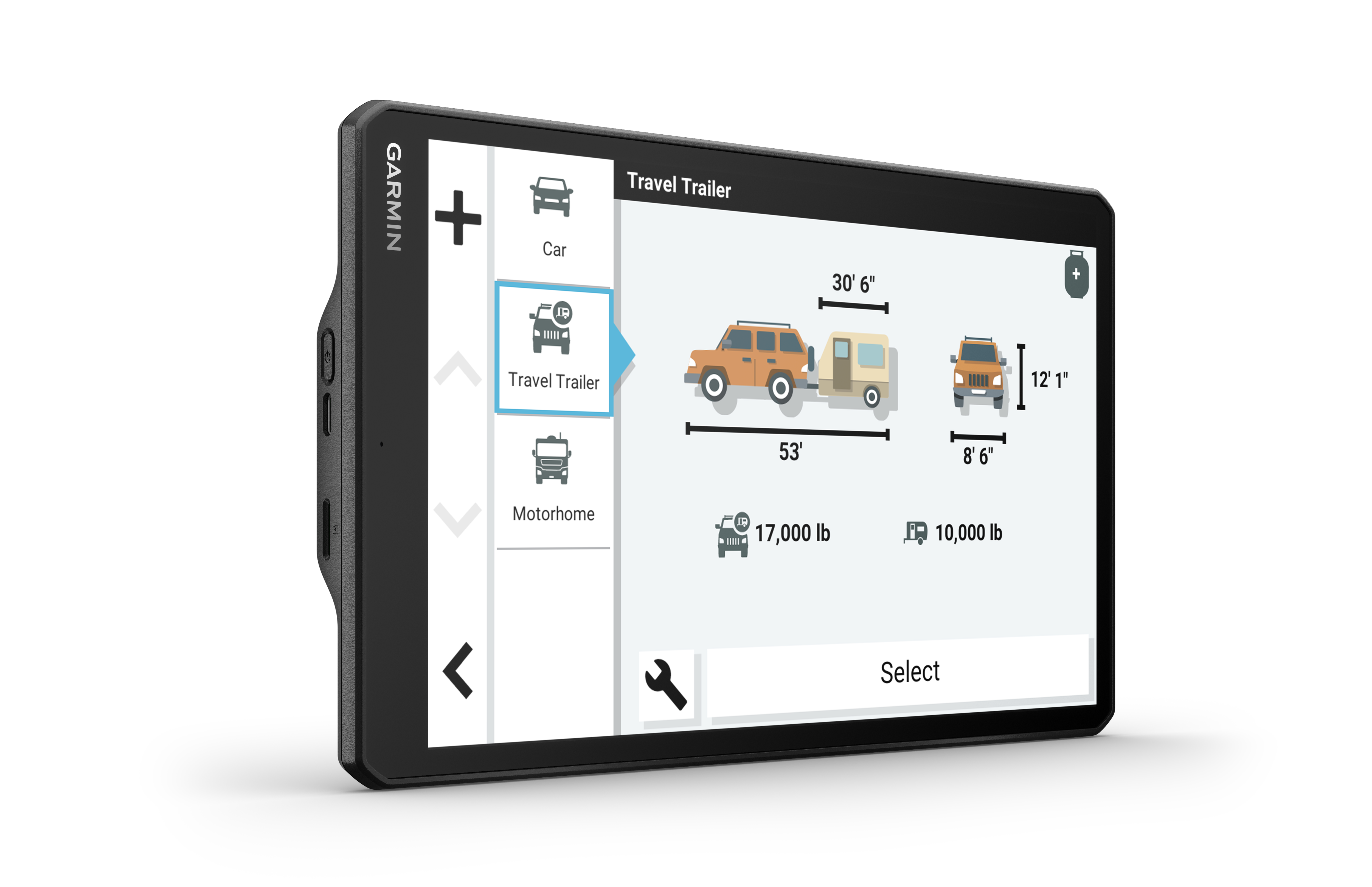 Camper 1095, 10" Camper Sat-Nav mit Live Traffic