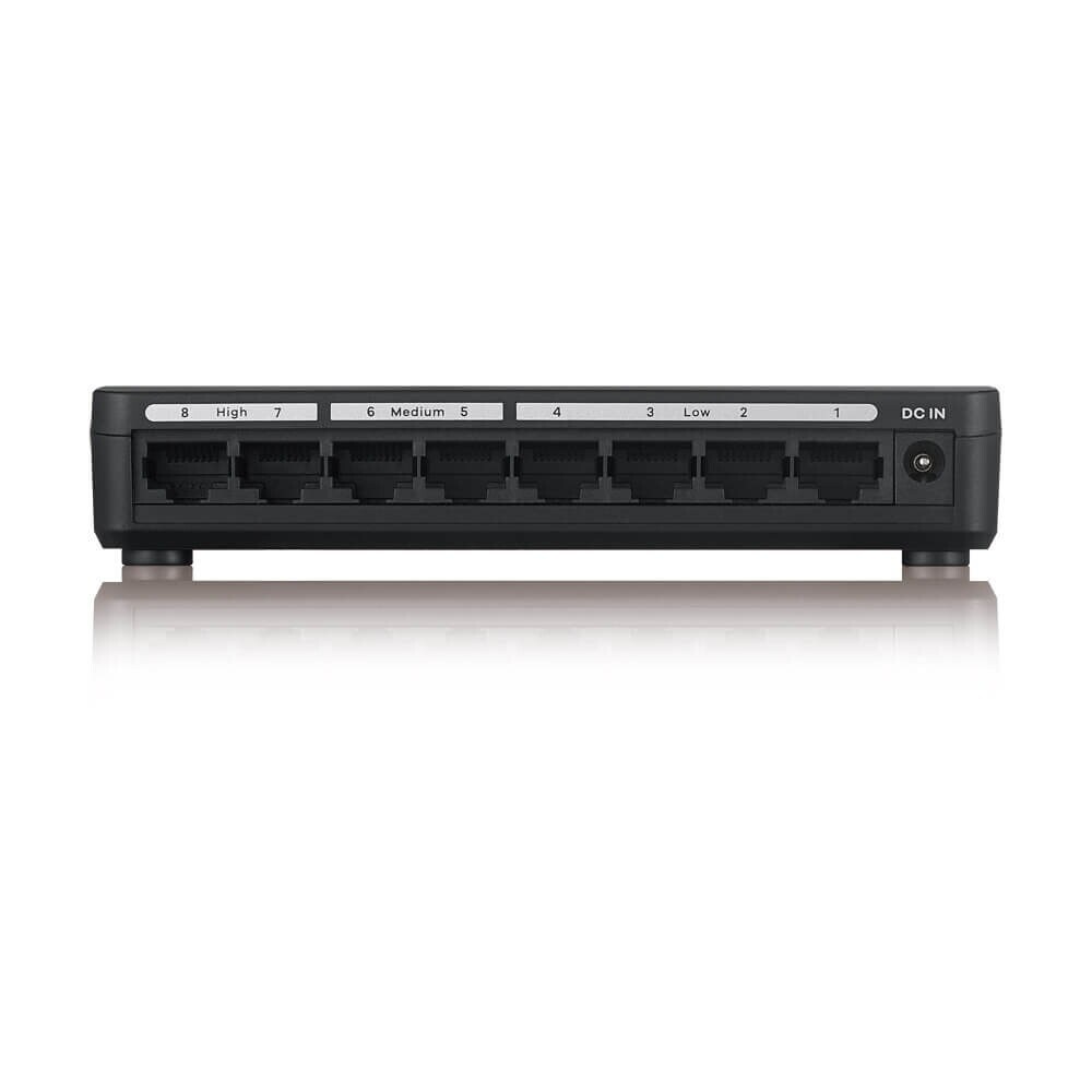 ZyXEL GS-108SV2 8-Port Desktop Gigabit Ethernet Media Switch