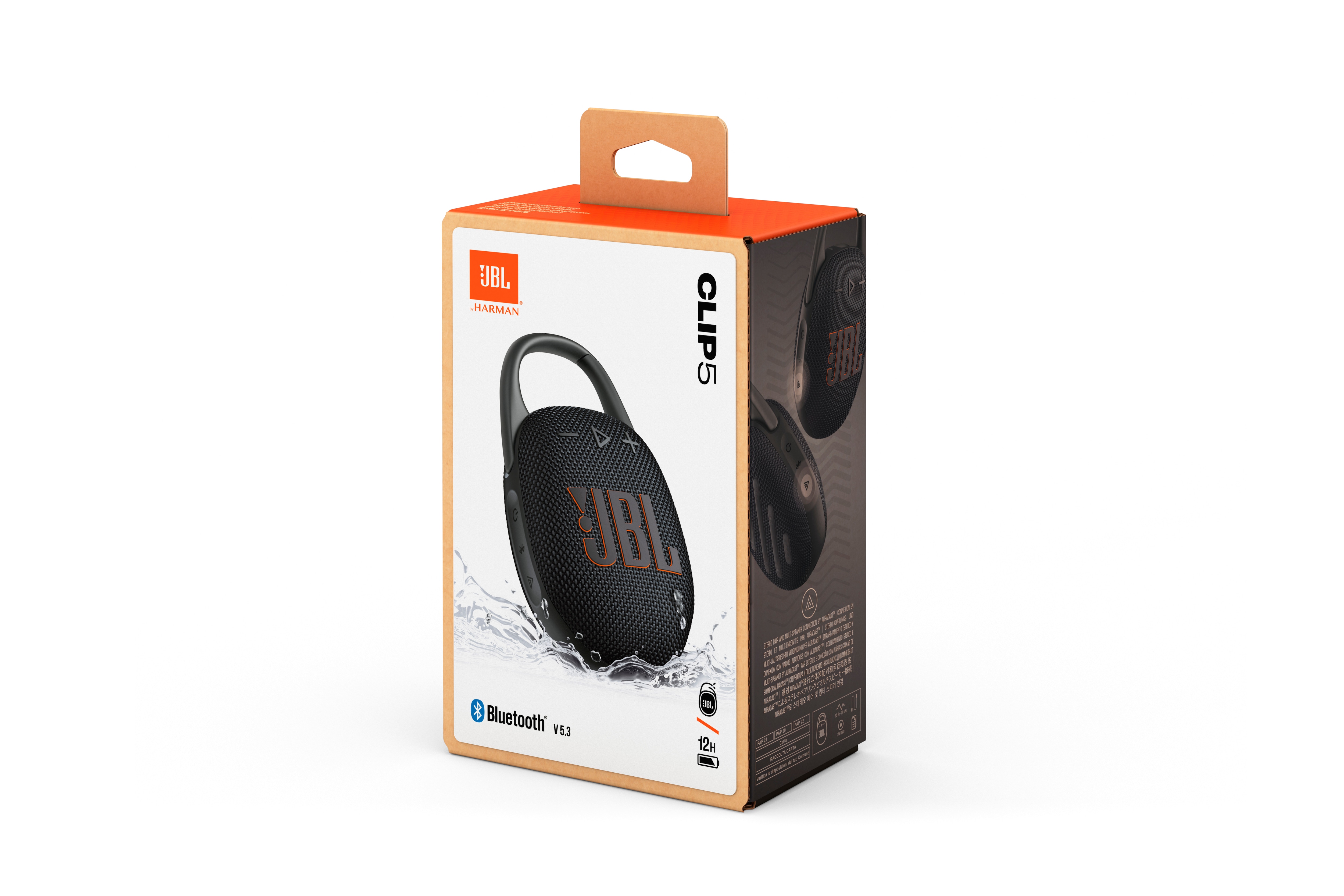 JBL Clip 4 black Tragbarer Bluetooth-Lautsprecher wasserdicht nach IP67