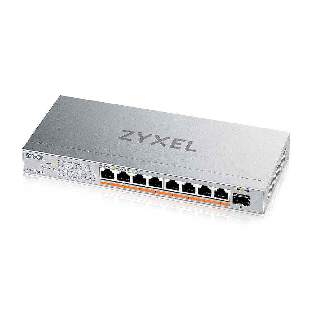 ZyXEL XMG-108 8 Port 10/2,5G MultiGig PoE++ Switch unmanaged