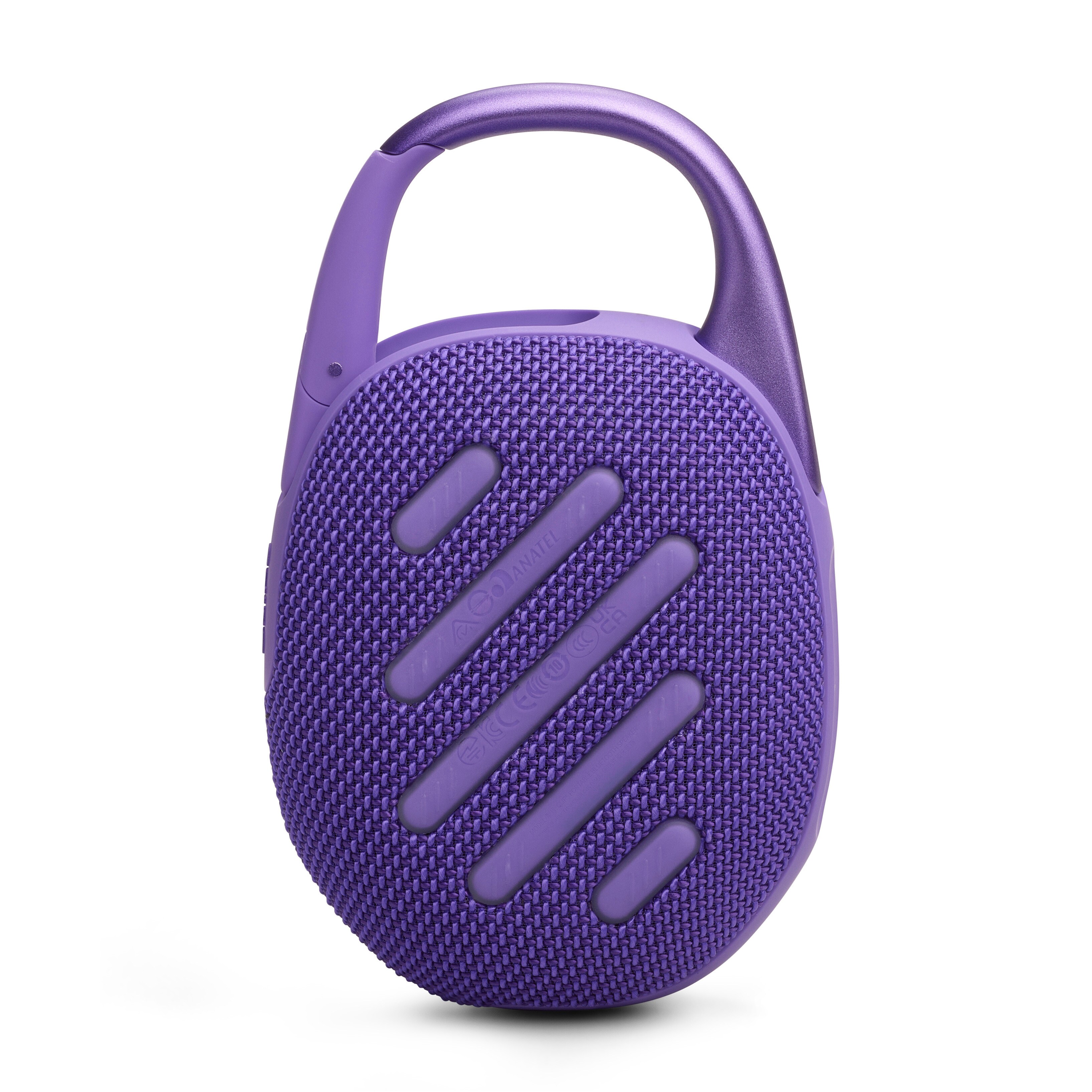 JBL Clip 5 Tragbarer Bluetooth-Lautsprecher wasserdicht nach IP67 purple