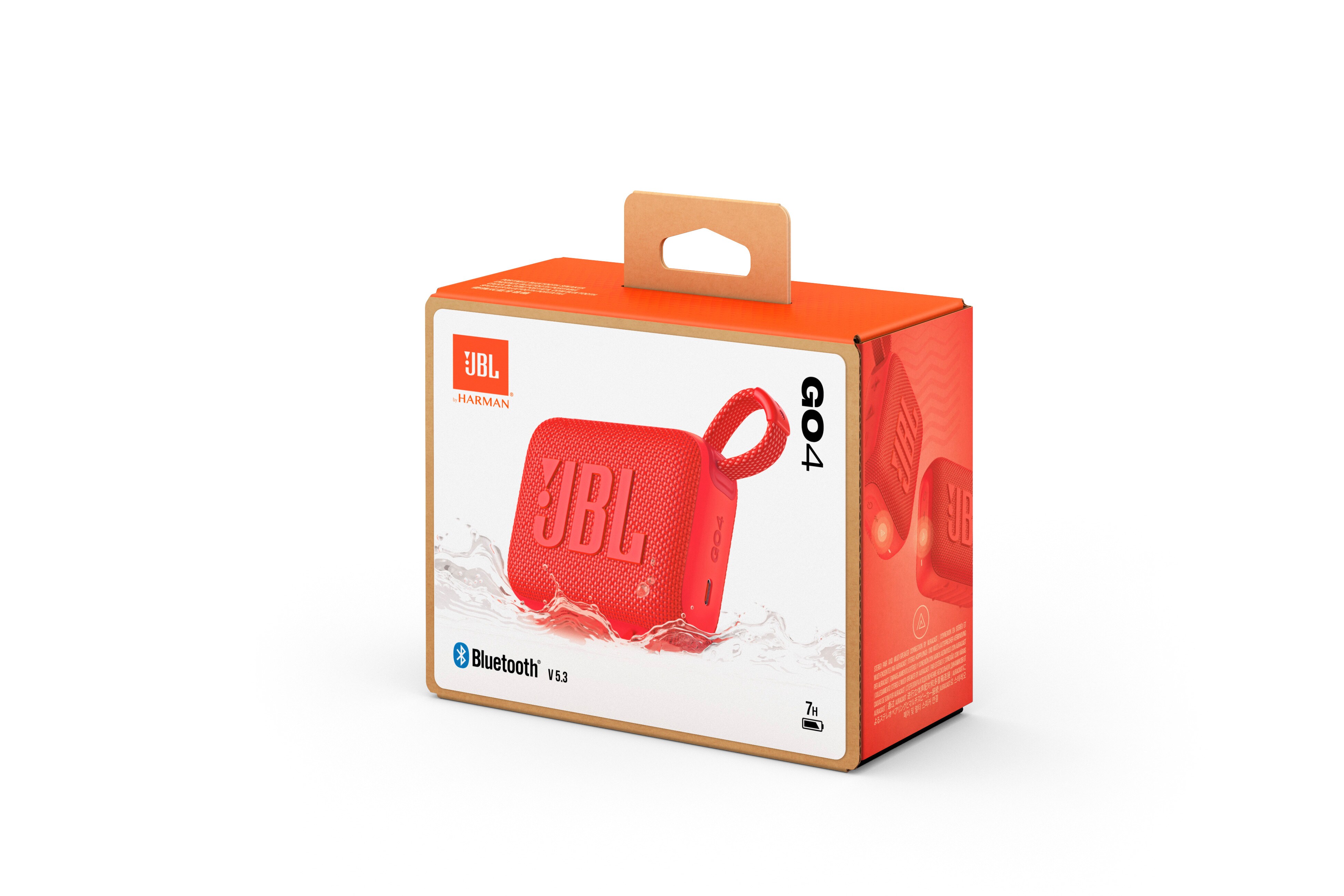 JBL GO 4 Eco Ultra-kompakter Bluetooth-Lautsprecher rot