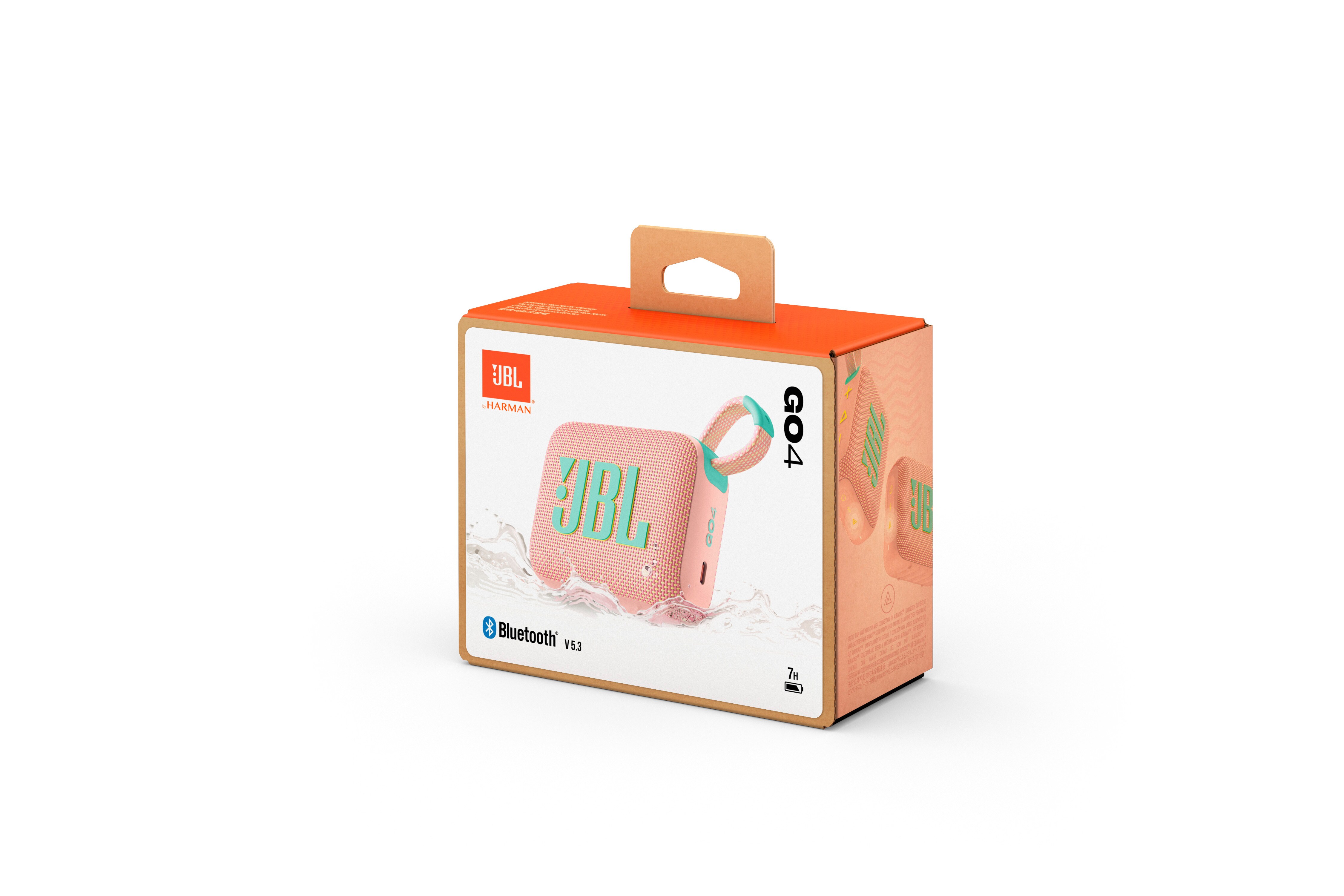 JBL GO 4 Eco Ultra-kompakter Bluetooth-Lautsprecher pink