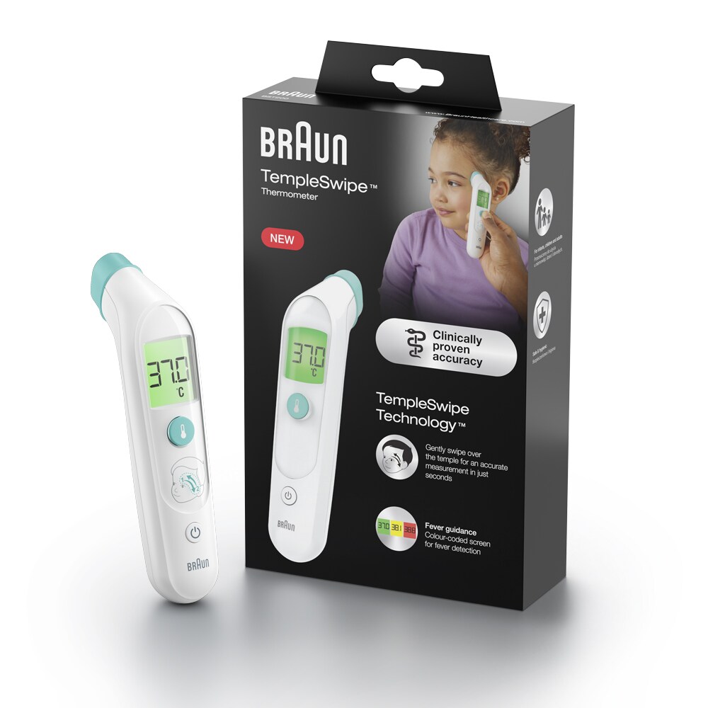 Braun BST200WE Sensian Swipe 5 Stirnthermometer weiss