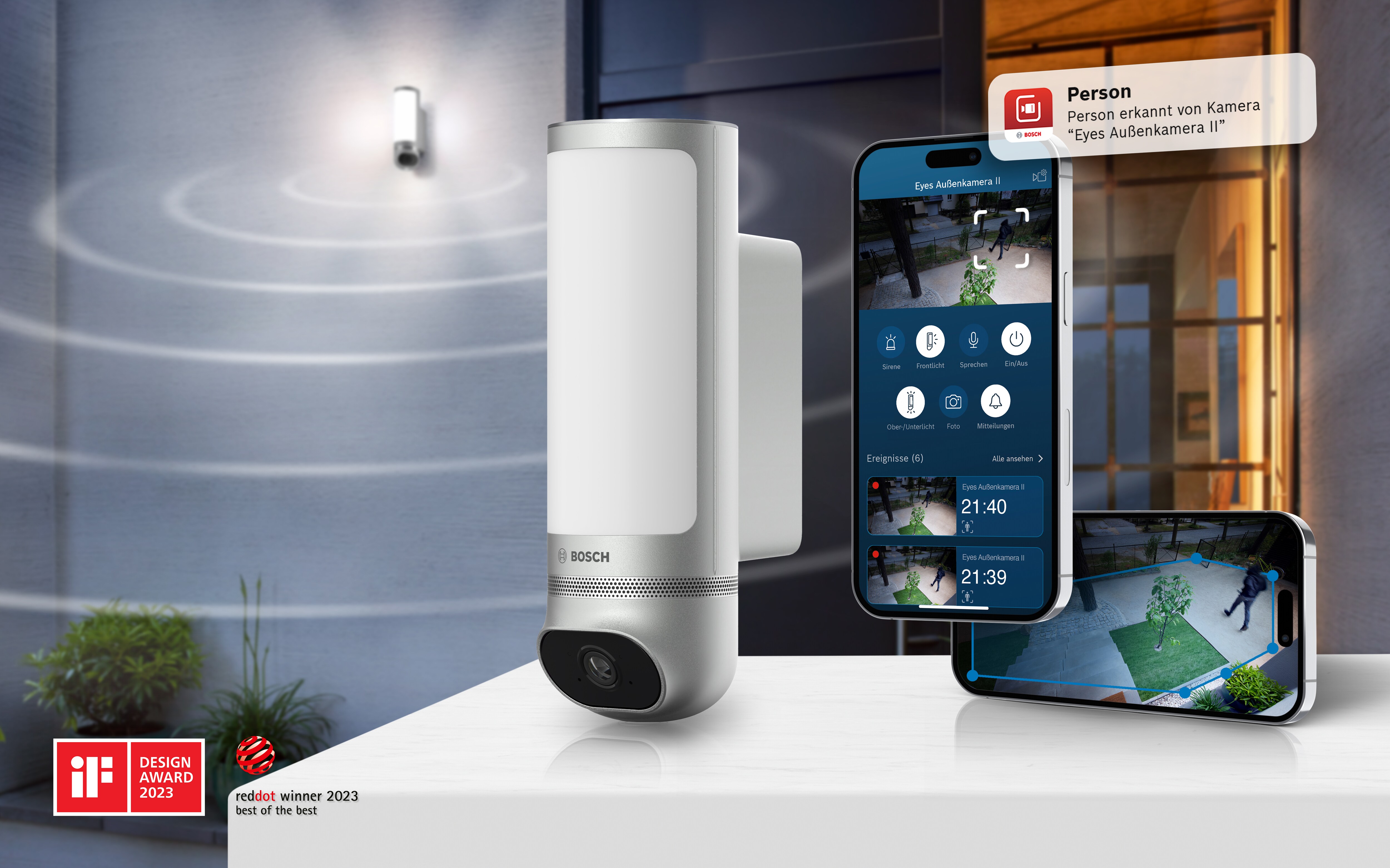 Bosch Smart Home Eyes Außenkamera II silber