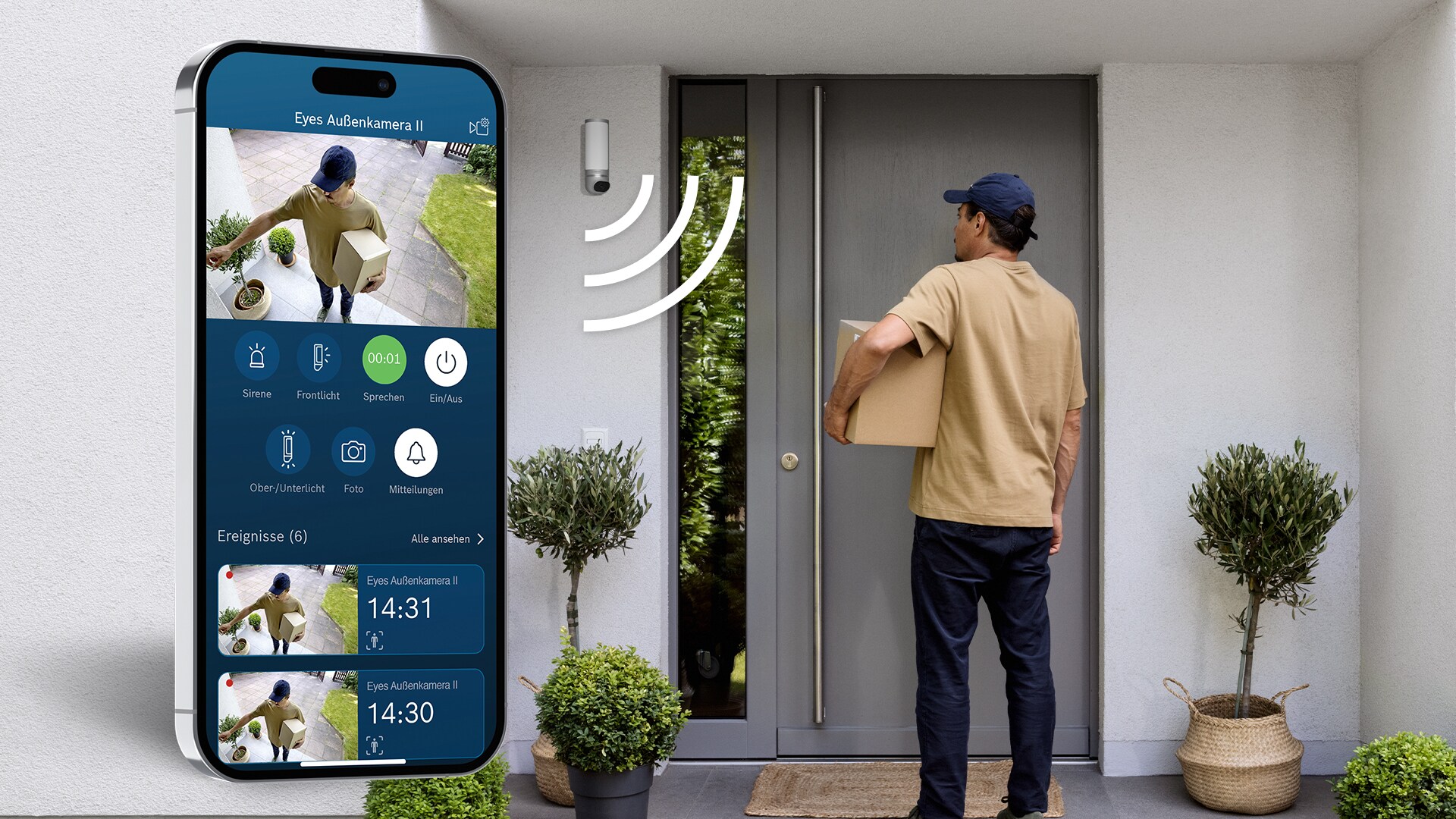 Bosch Smart Home Eyes Außenkamera II silber