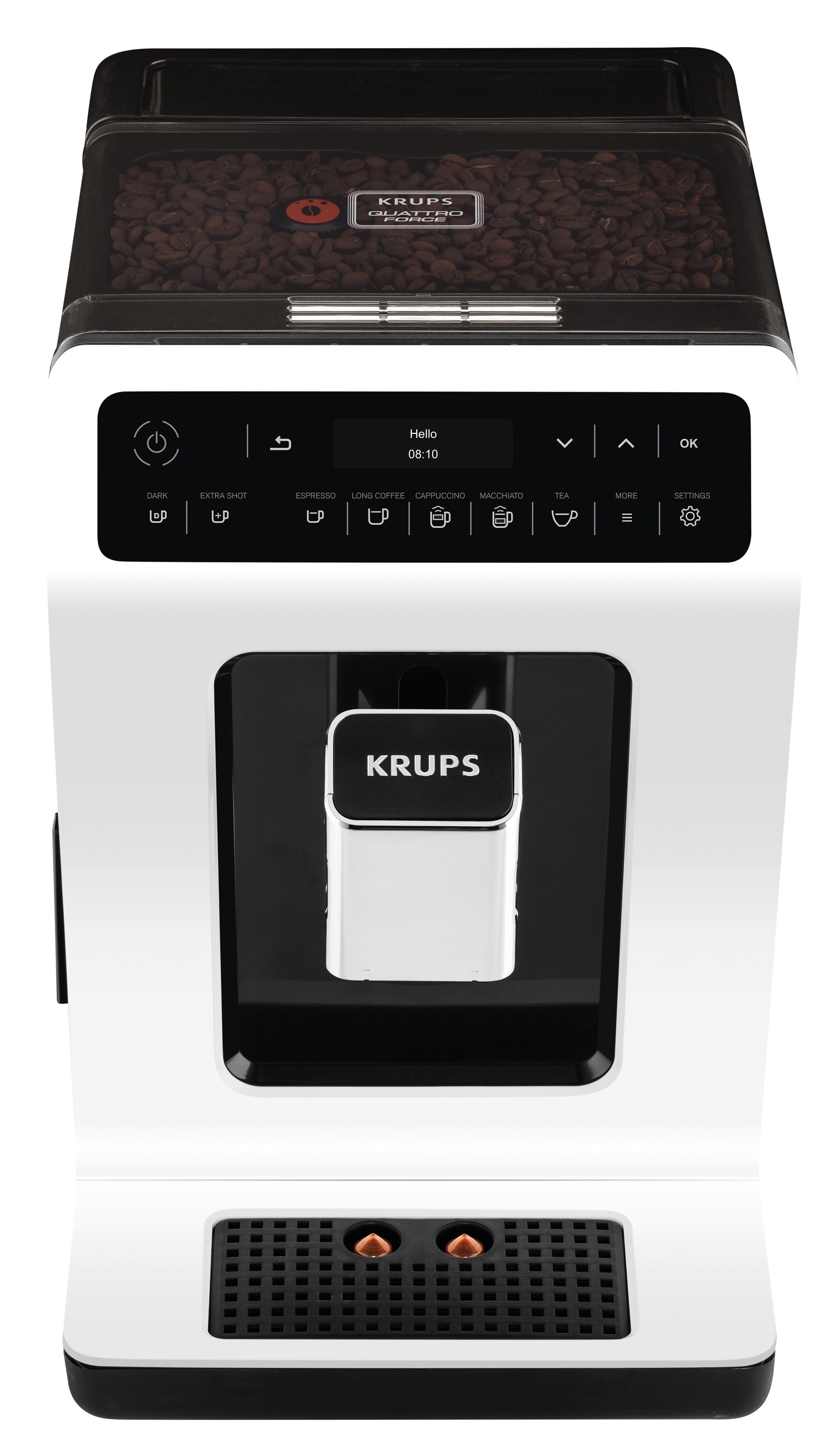 Krups EA891 Evidence Espresso-Vollautomat Schwarz / Weiß