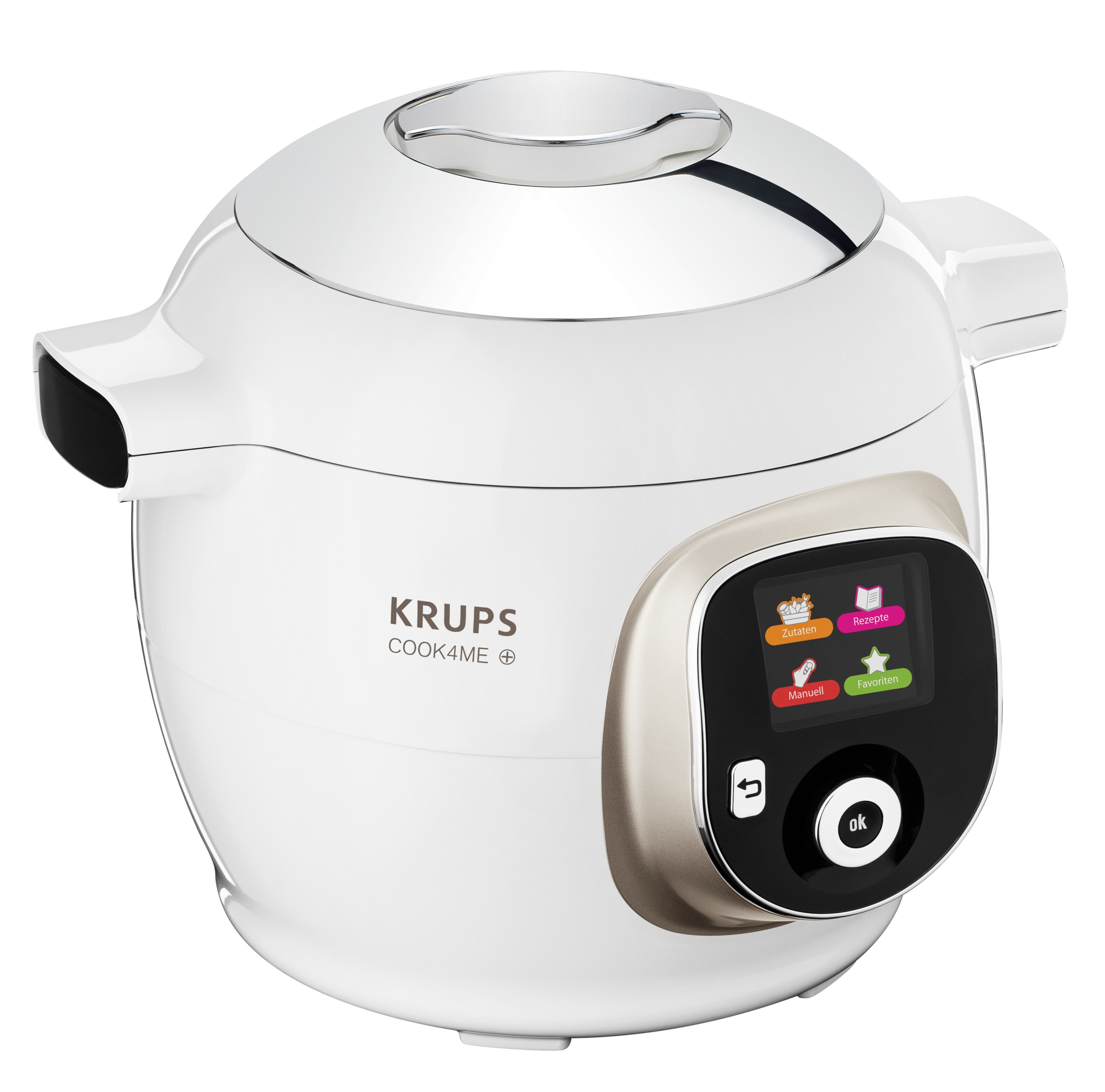 Krups CZ7101 Cook4Me+ Multikocher 6l, 1200 W, weiß/grau