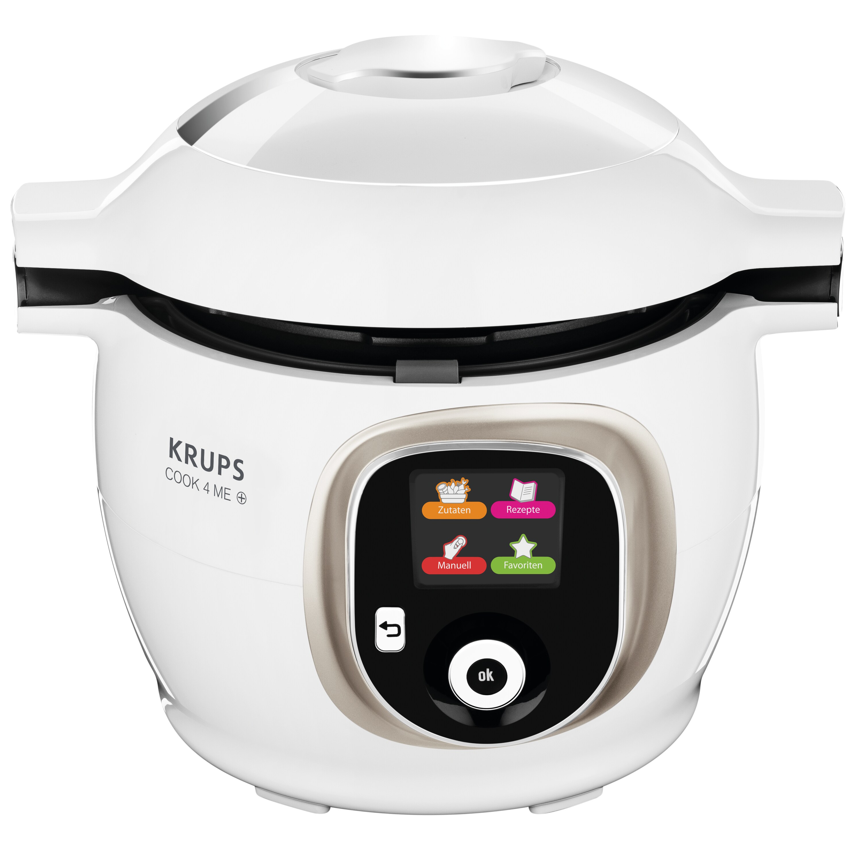 Krups CZ7101 Cook4Me+ Multikocher 6l, 1200 W, weiß/grau