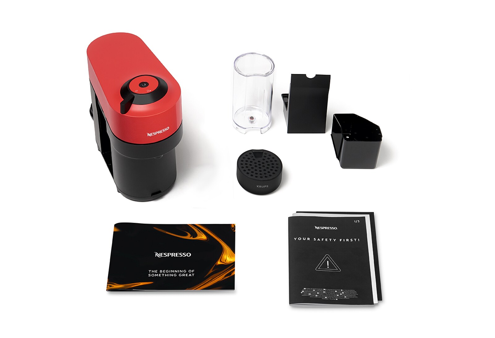 Krups XN9205 Nespresso Vertuo Pop Spicy Red