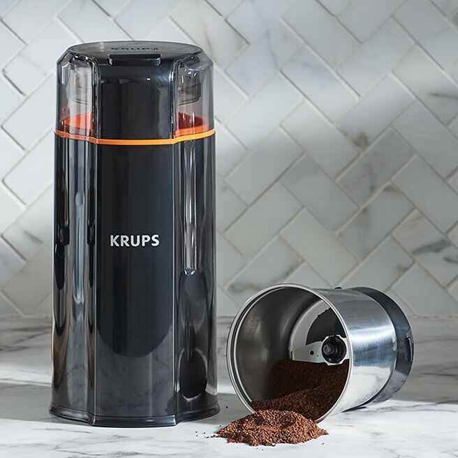 Krups GX3328 Silent Vortex Kaffeemühle schwarz