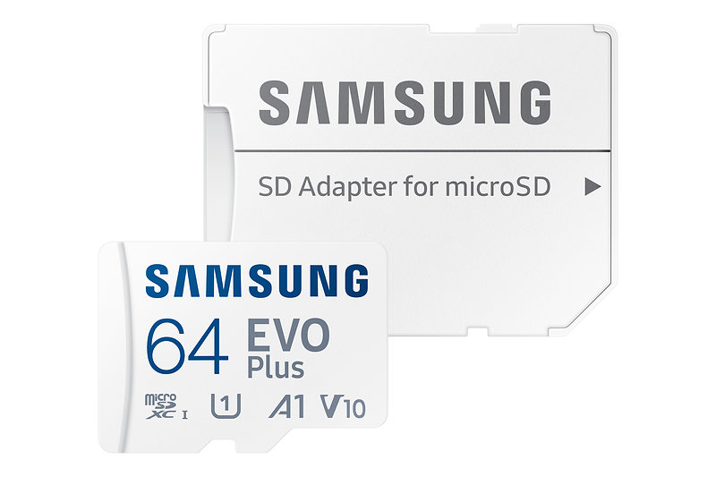 Samsung Evo Plus 64 GB microSDXC Speicherkarte (130 MB/s, Class 10, U3)