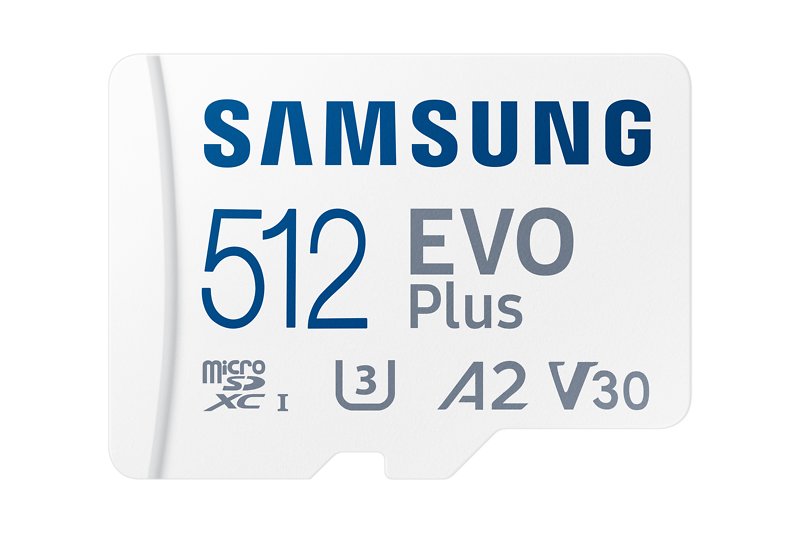 Samsung Evo Plus (2024) 512 GB microSDXC Speicherkarte (160 MB/s, Class 10, U3)