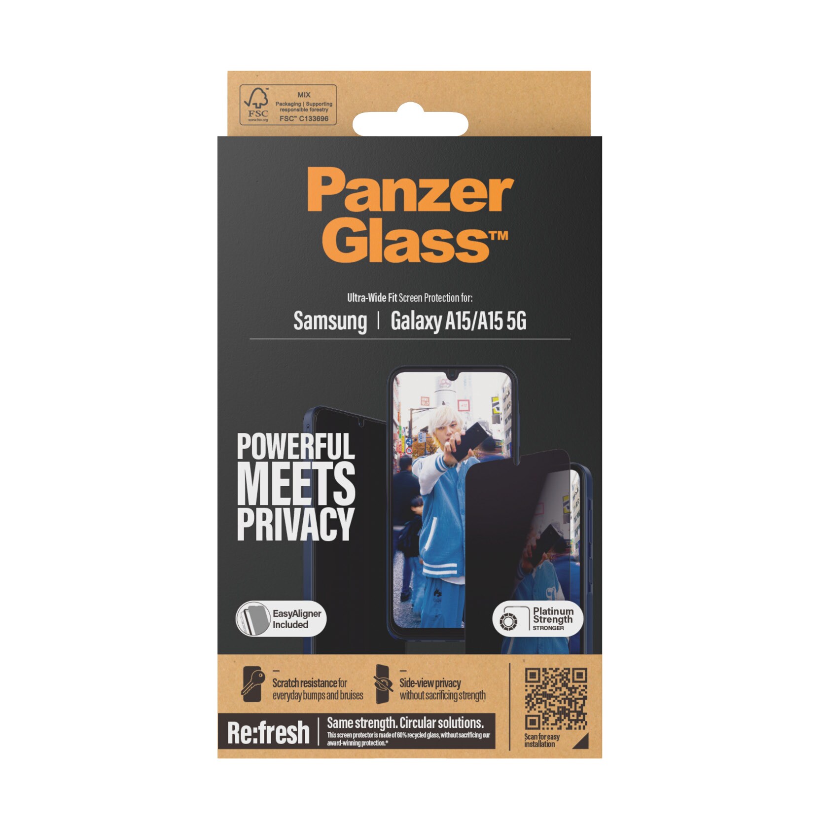 PanzerGlass Privacy Samsung Galaxy A15/A15 5G