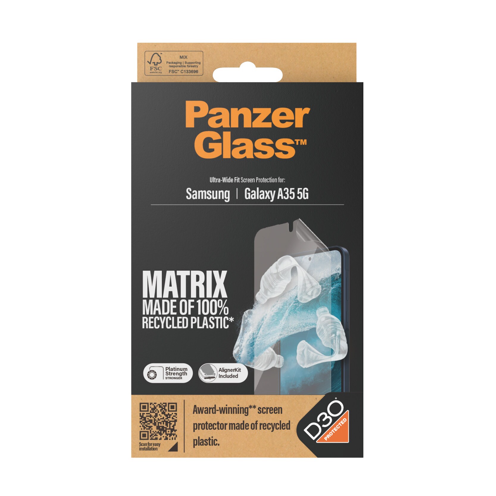 PanzerGlass MATRIX Screen Protector mit D3O Samsung Galaxy A35 5G