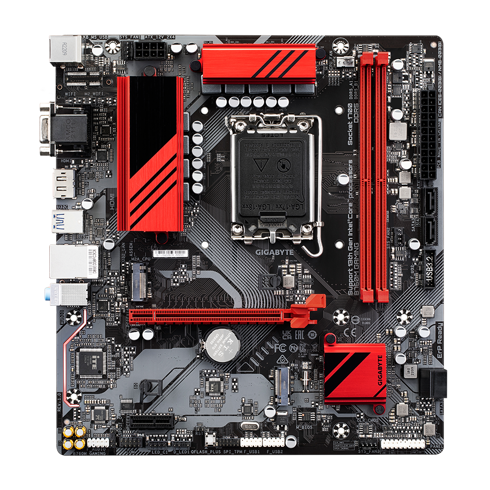 GIGABYTE B760M GAMING mATX Mainboard Sockel LGA1700