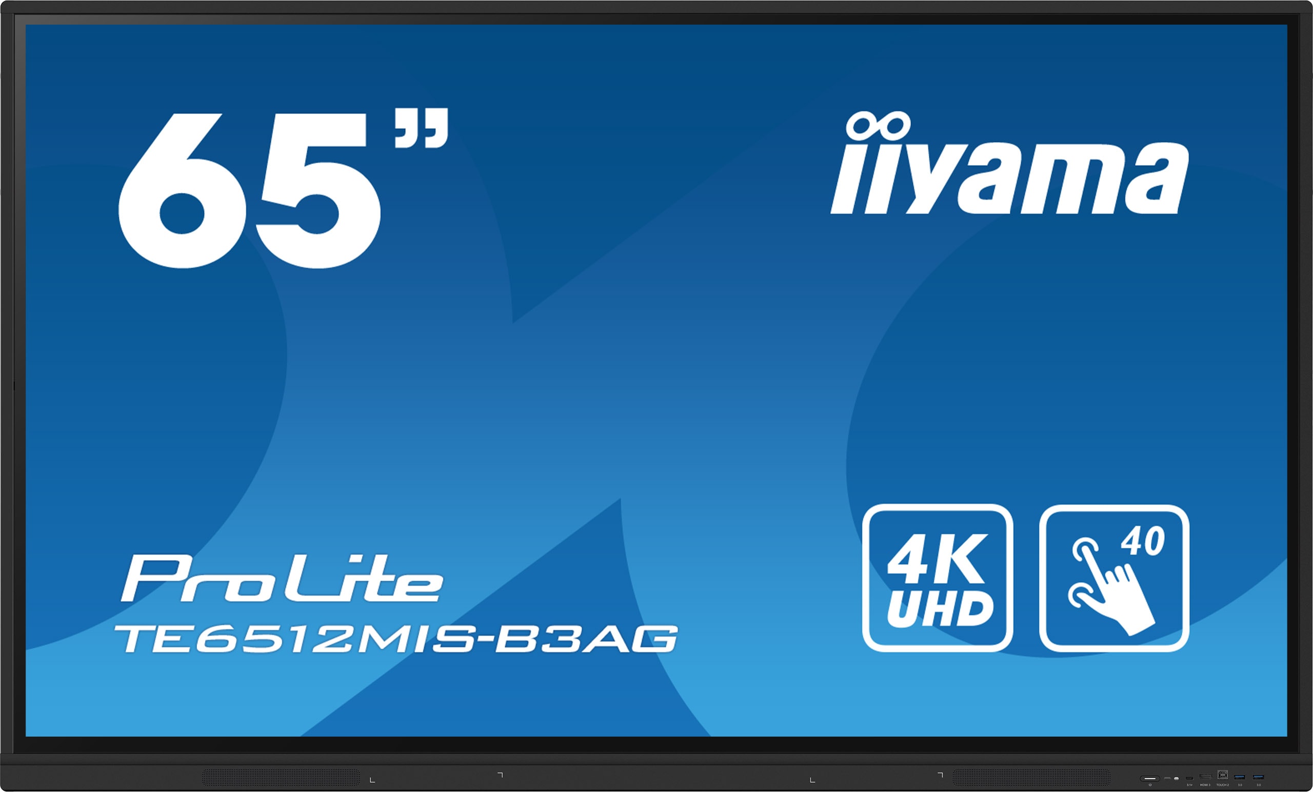 iiyama ProLite TE6512MIS-B3AG 163,8cm (65") 4K UHD Touch Monitor HDMI/VGA/USB