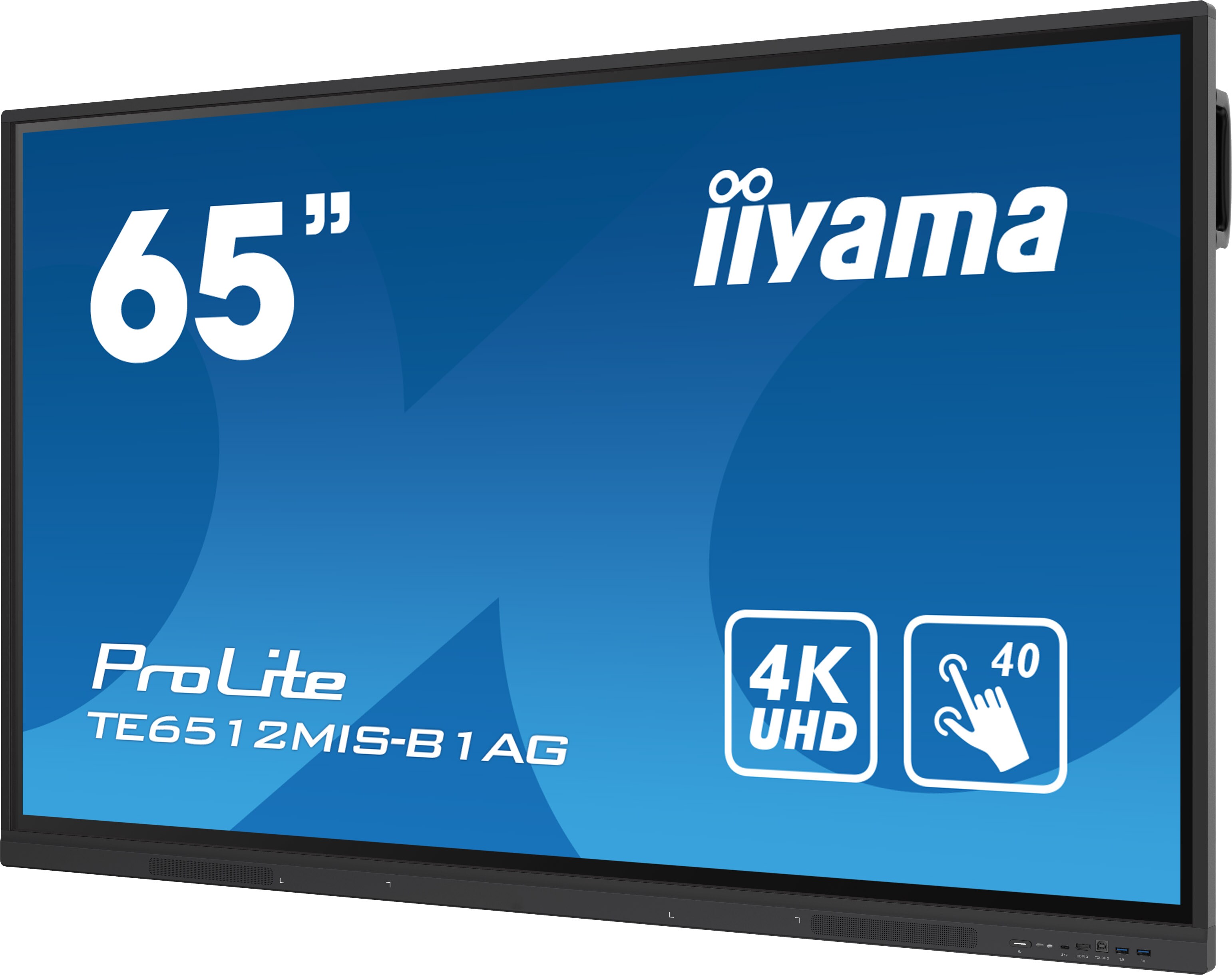 iiyama ProLite TE6512MIS-B3AG 163,8cm (65") 4K UHD Touch Monitor HDMI/VGA/USB