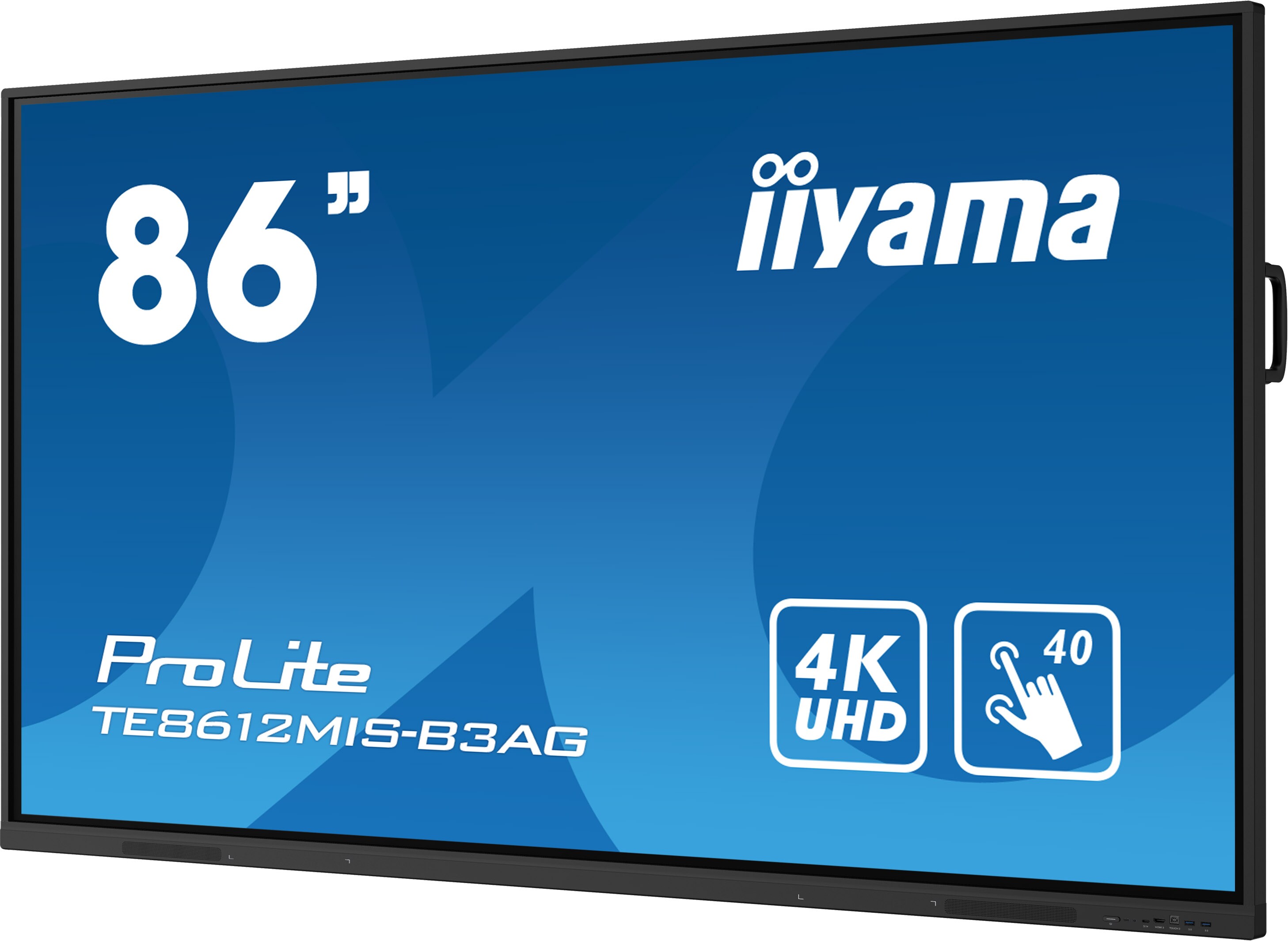 iiyama ProLite TE8612MIS-B3AG 218,4cm (86") 4K UHD Touch Monitor HDMI/VGA/USB-C