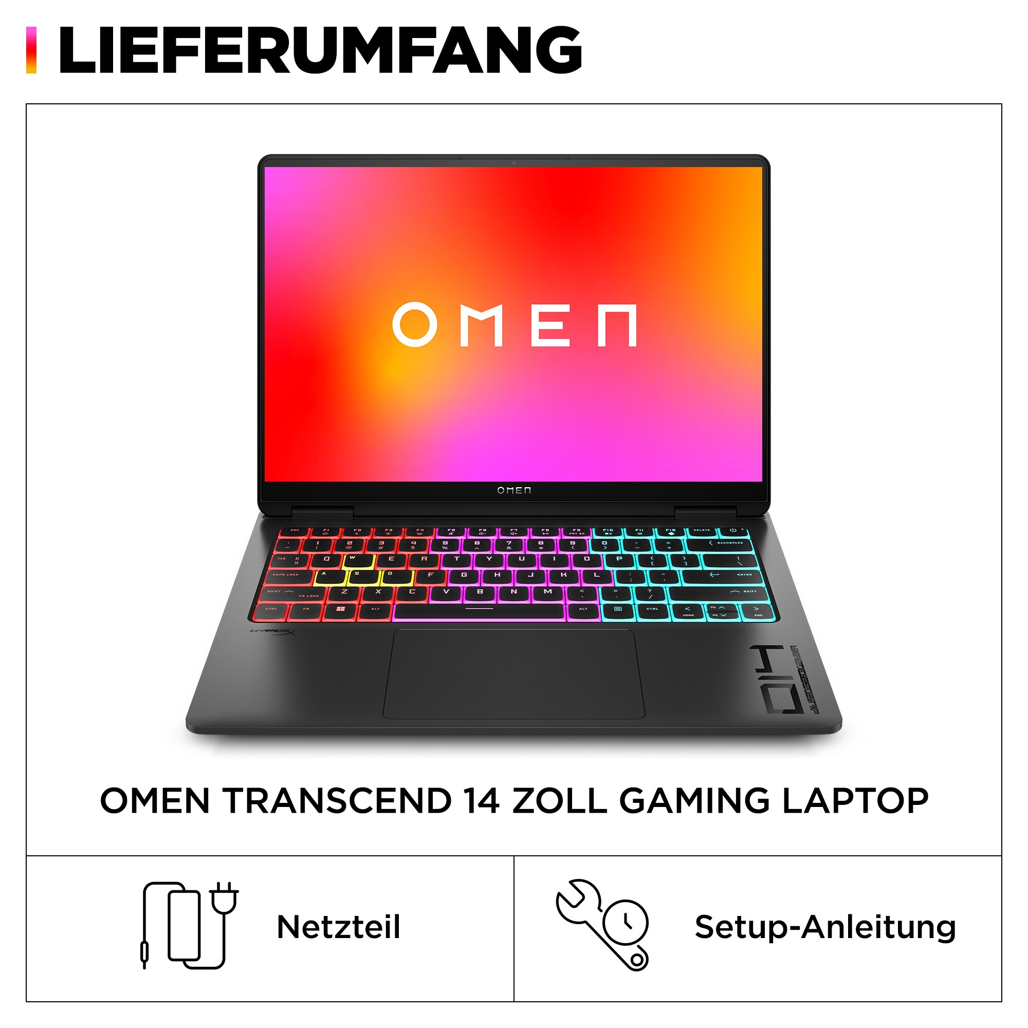 HP OMEN Transcend 14-fb0098ng U9-185H 32GB/2TB SSD 14"2,8K OLED RTX4070 W11