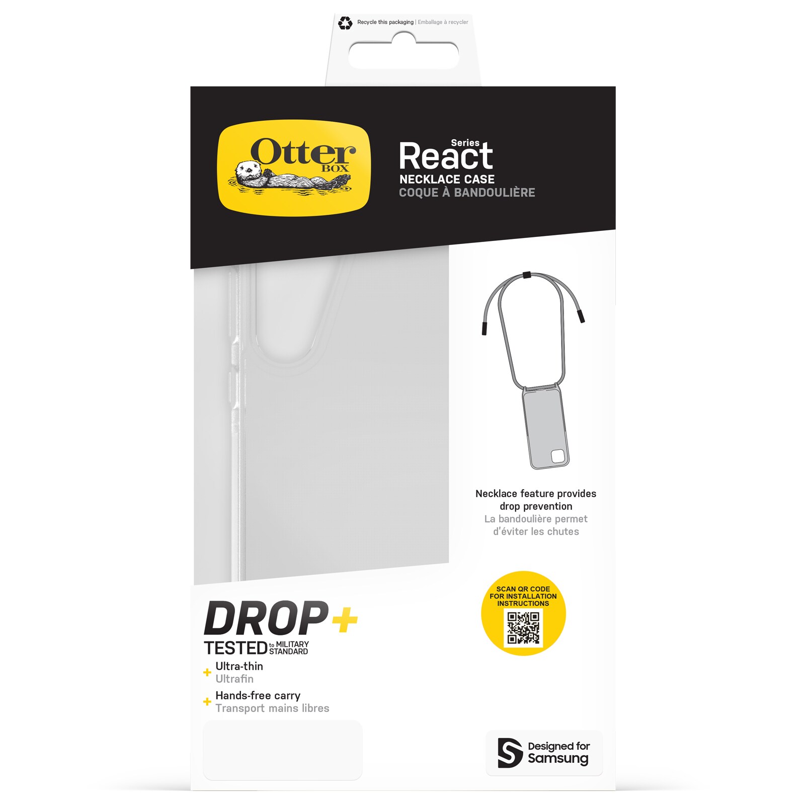 OtterBox React Necklace Samsung Galaxy A35 5G - clear Schutzhülle Trageschnur