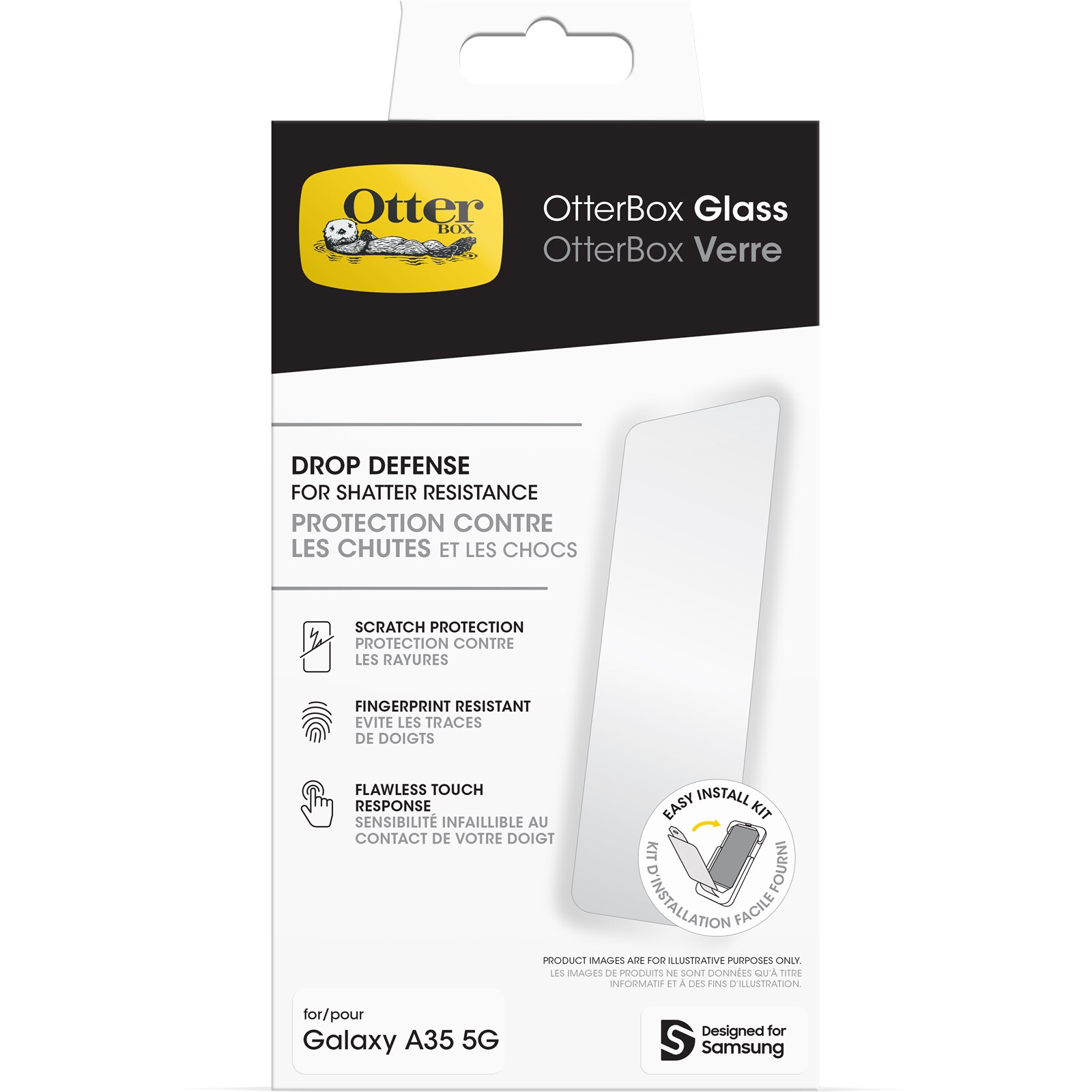 OtterBox Glass Samsung Galaxy A35 5G - clear, Displayschutz