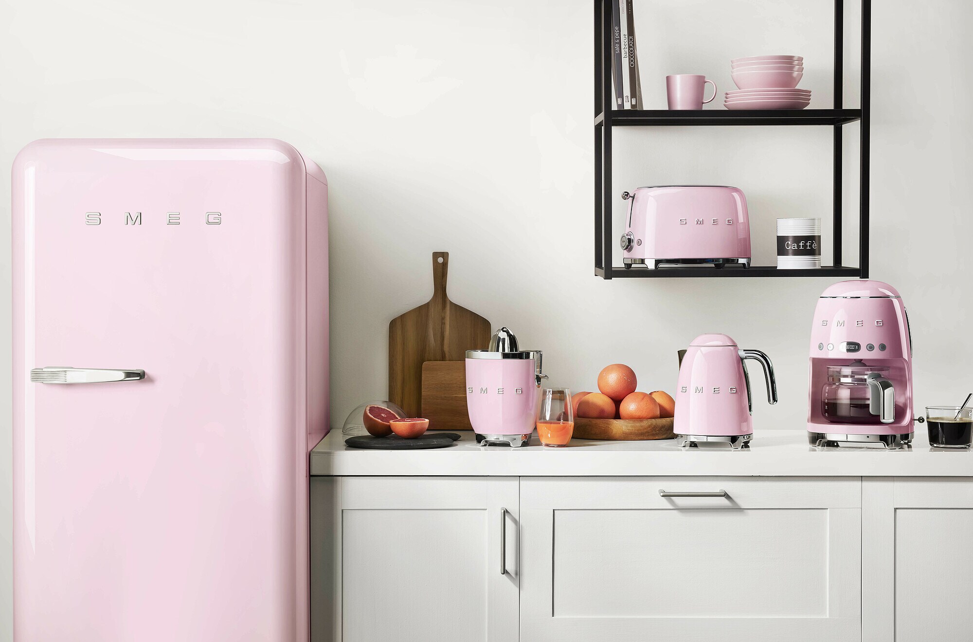 SMEG DCF02PKEU 50s Style Filterkaffeemaschine Cadillac Pink