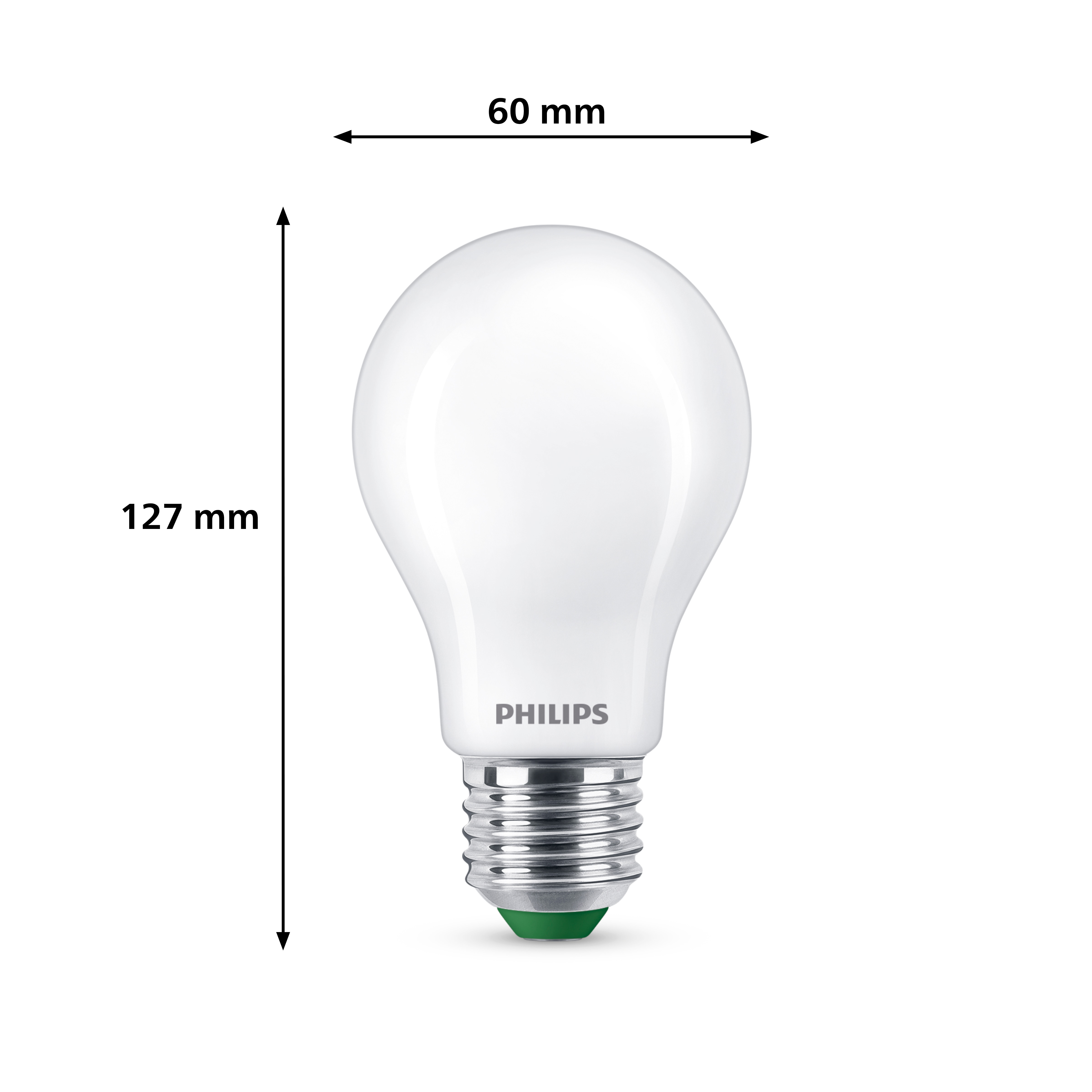 Philips Classic LED Lampe mit 60W, E27 Sockel, Matt, Warmwhite (2700K)