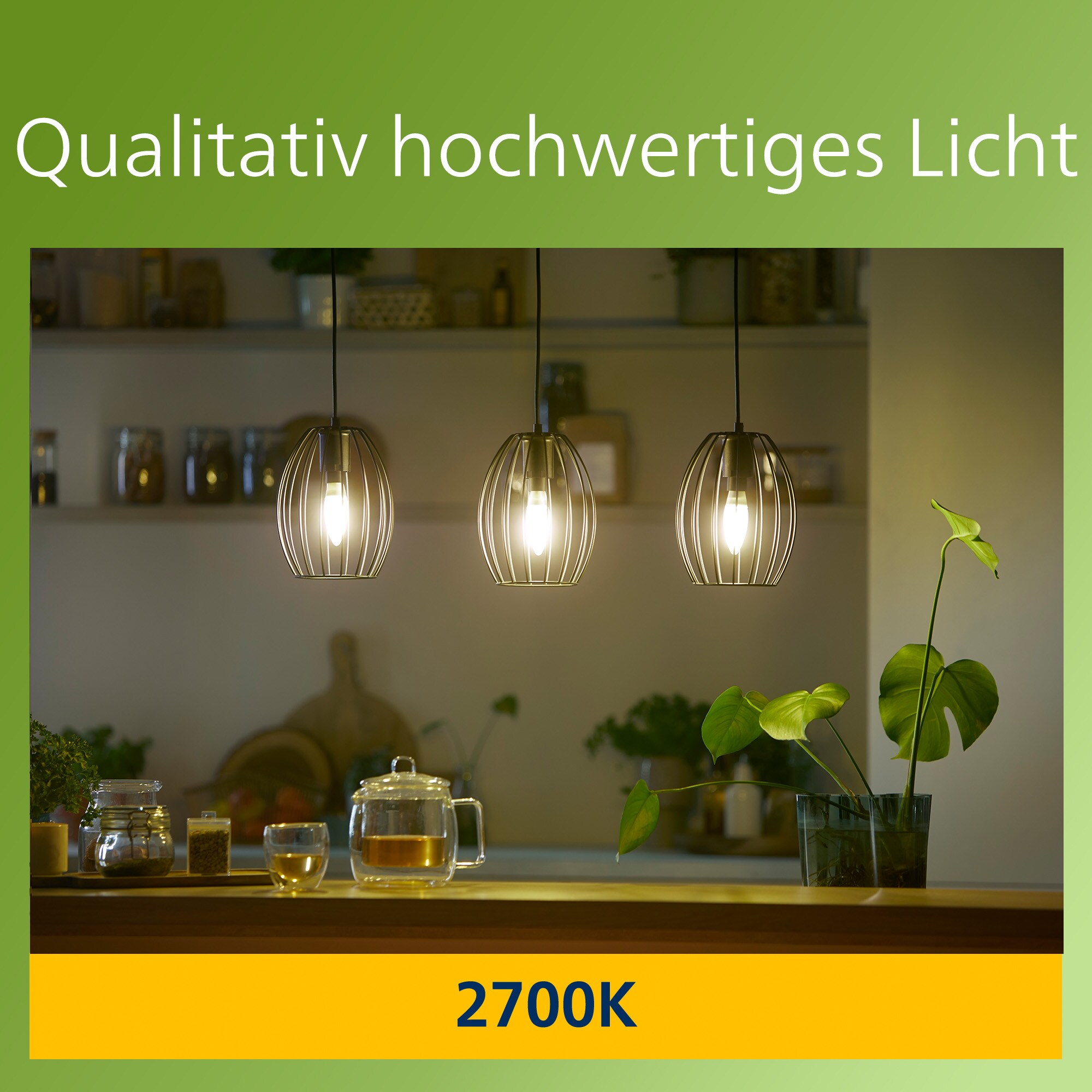 Philips Classic LED Lampe mit 40W, E14 Sockel, Klar, Warmwhite (2700K)