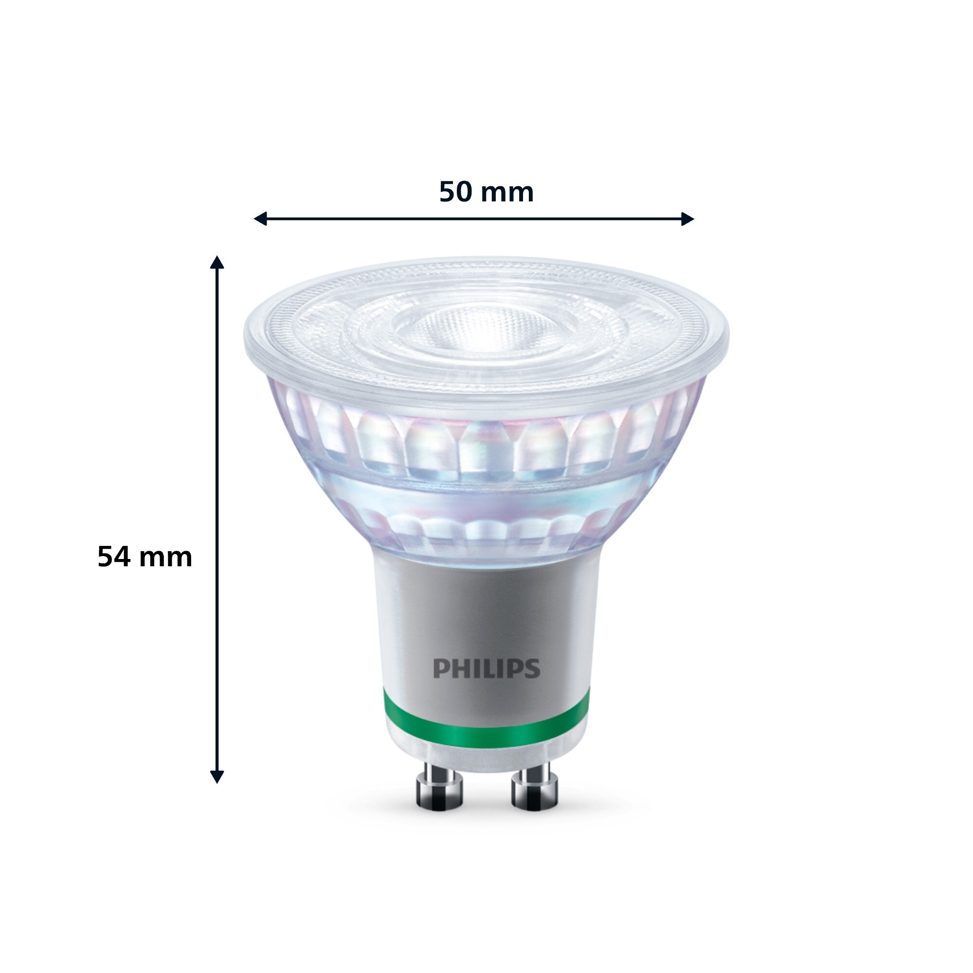 Philips Classic LED Lampe mit 50W, GU10 Sockel, Warmwhite (2700K)