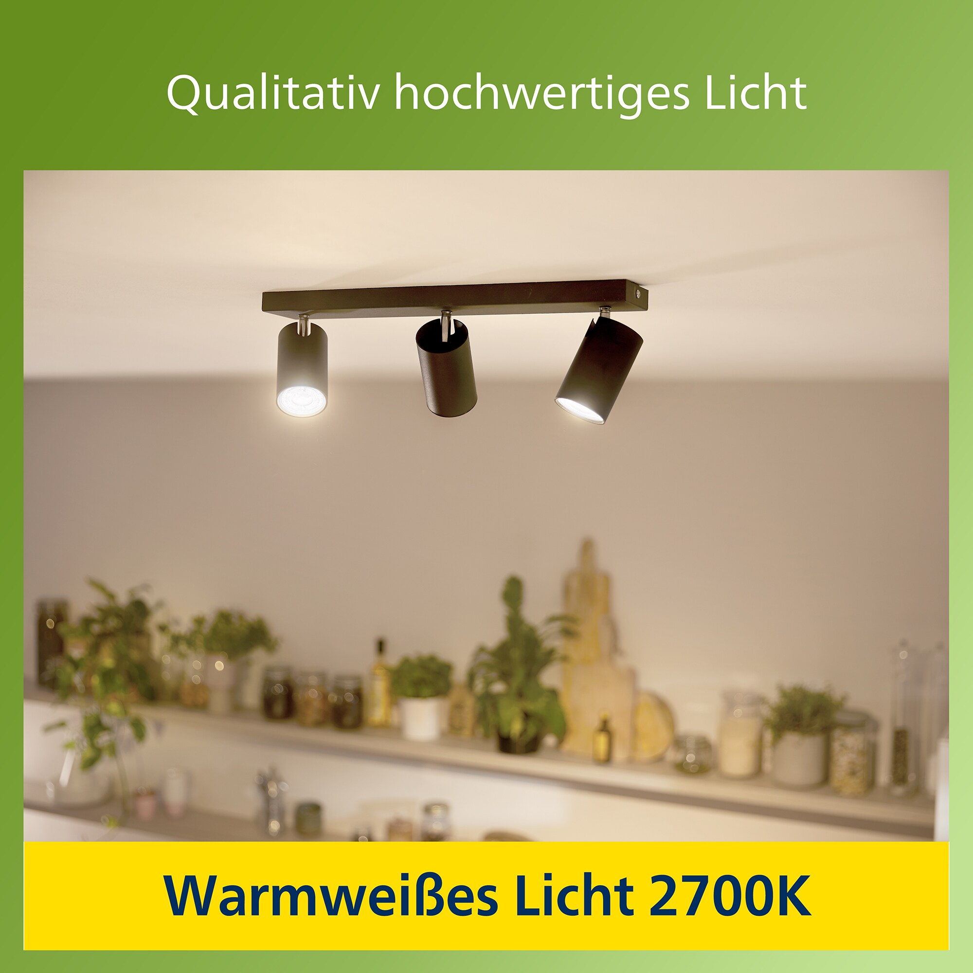 Philips Classic LED Lampe mit 50W, GU10 Sockel, Warmwhite (2700K)