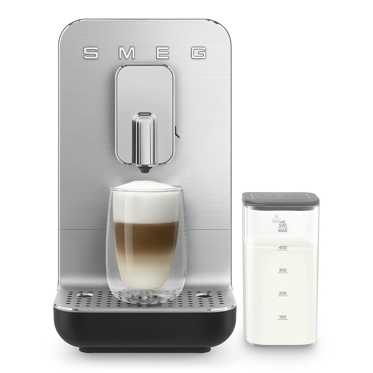 SMEG BCC13BLMEU Kompakt-Kaffeevollautomat mit Milchsystem Schwarz-Matt